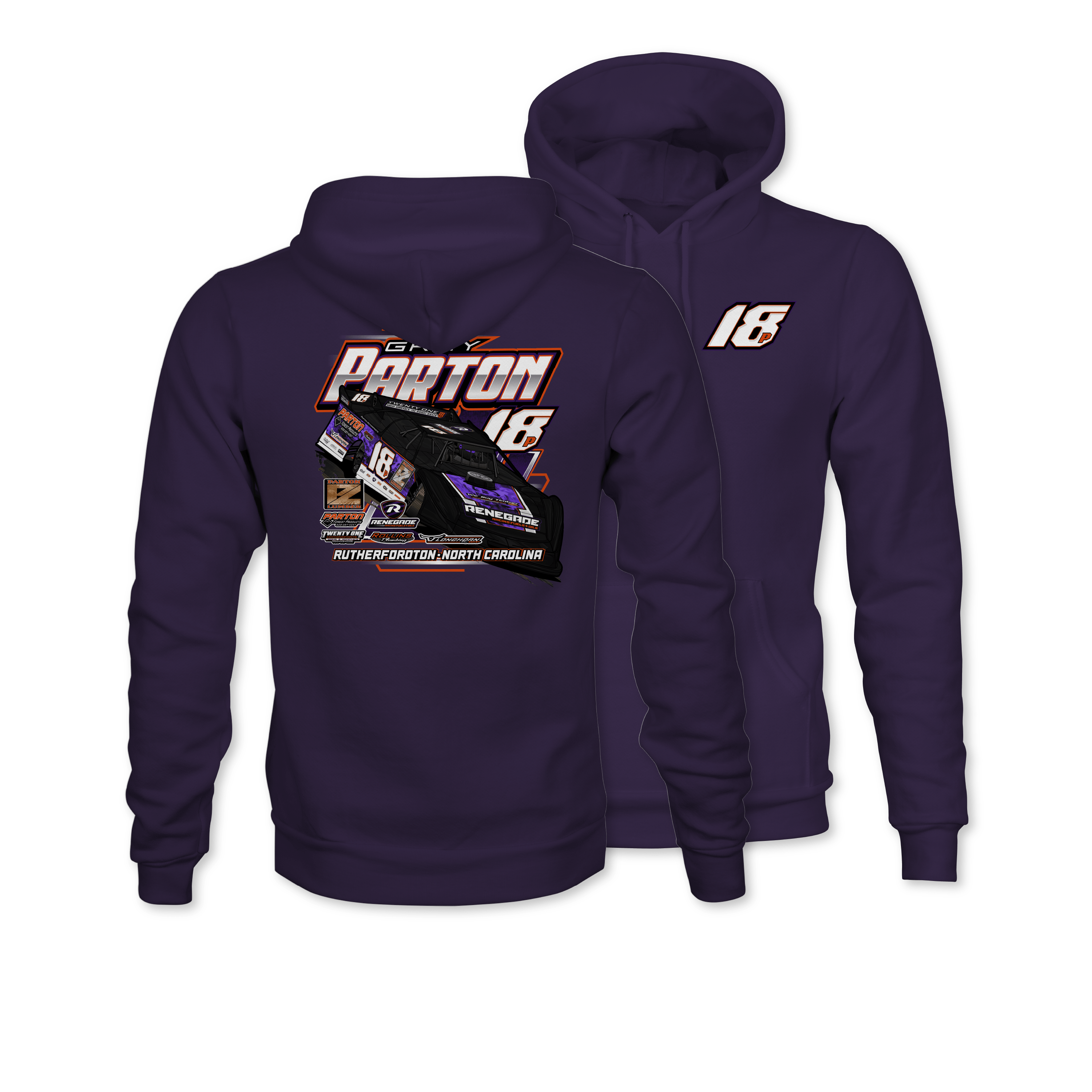 Gray Parton Purple 2026 Action Hoodie