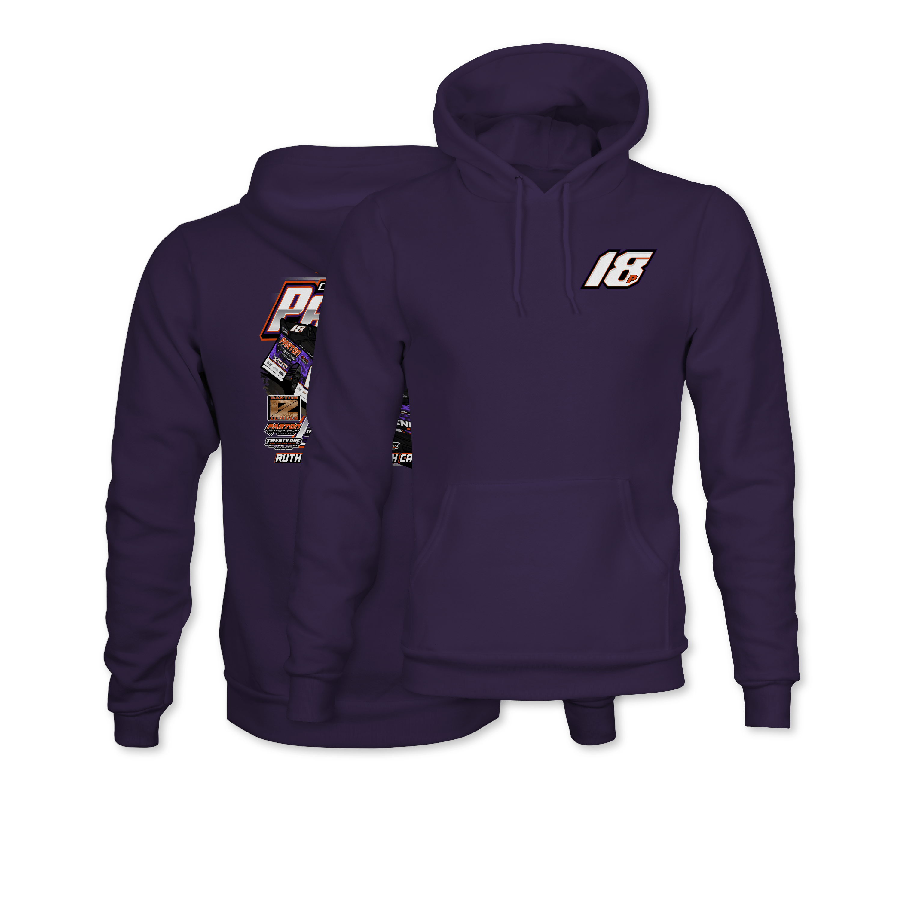 Gray Parton Purple 2026 Action Hoodie