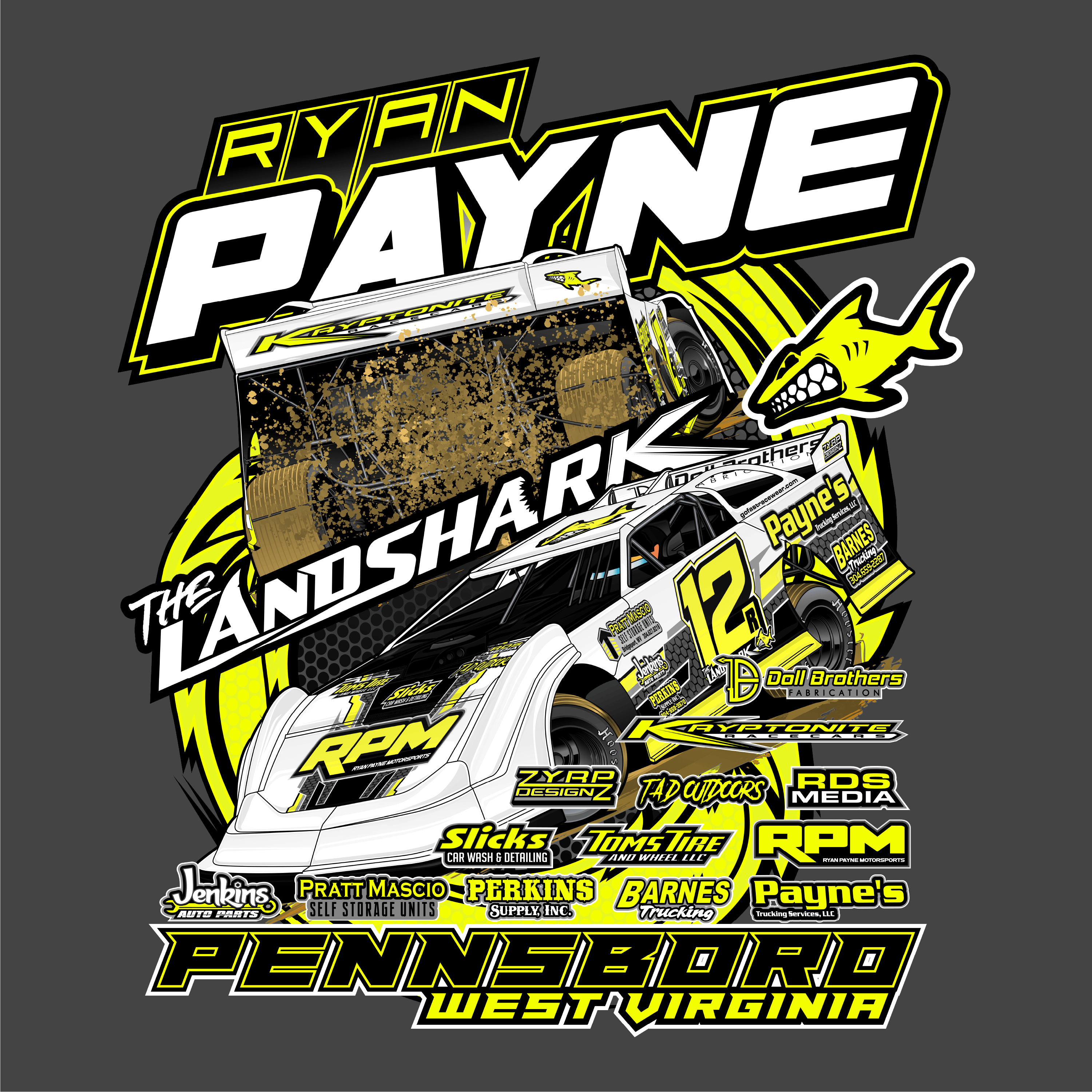 Ryan Payne 2024 Hoodie - Charcoal