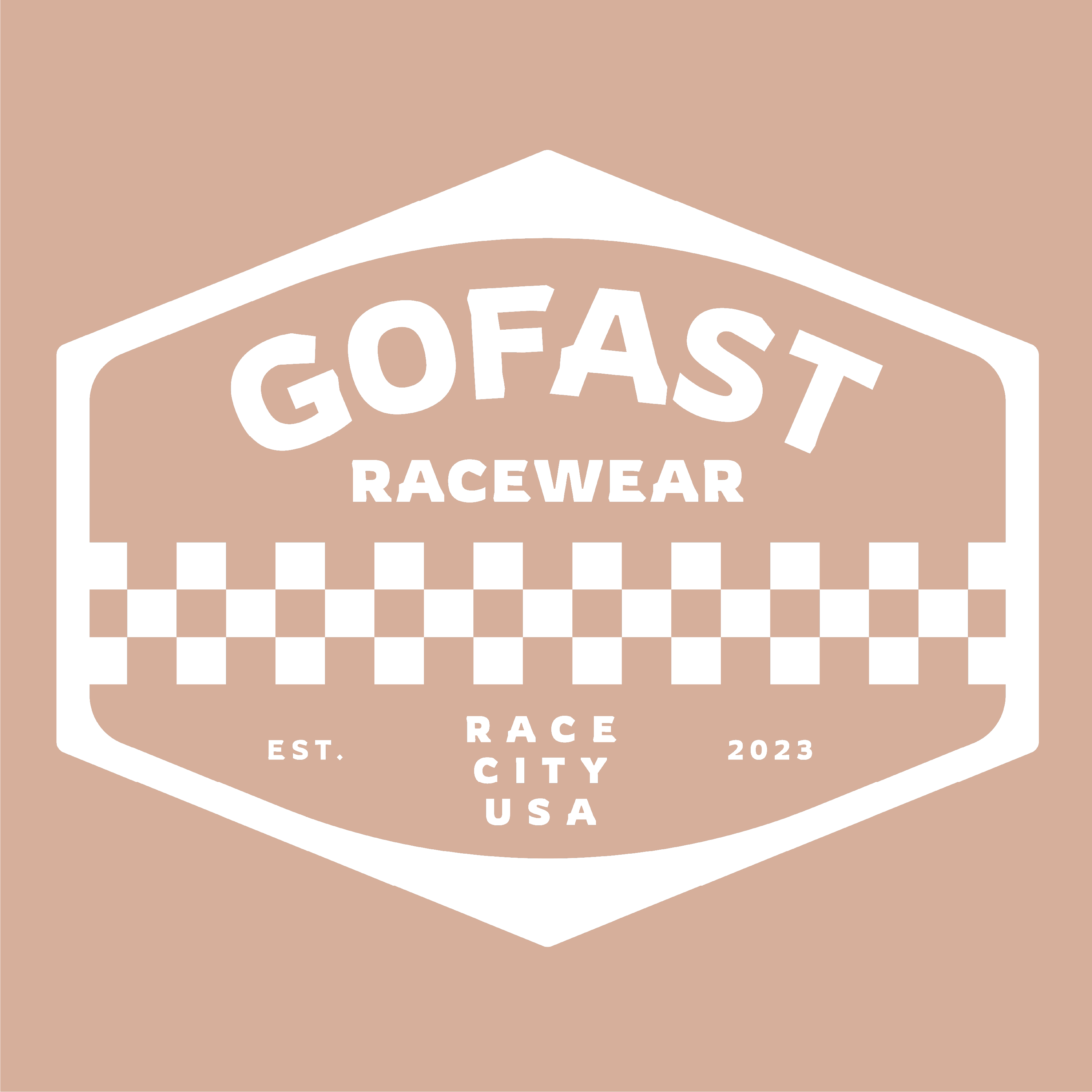 GoFast Racewear Authentic Womens Retro Badge Dusty Rose