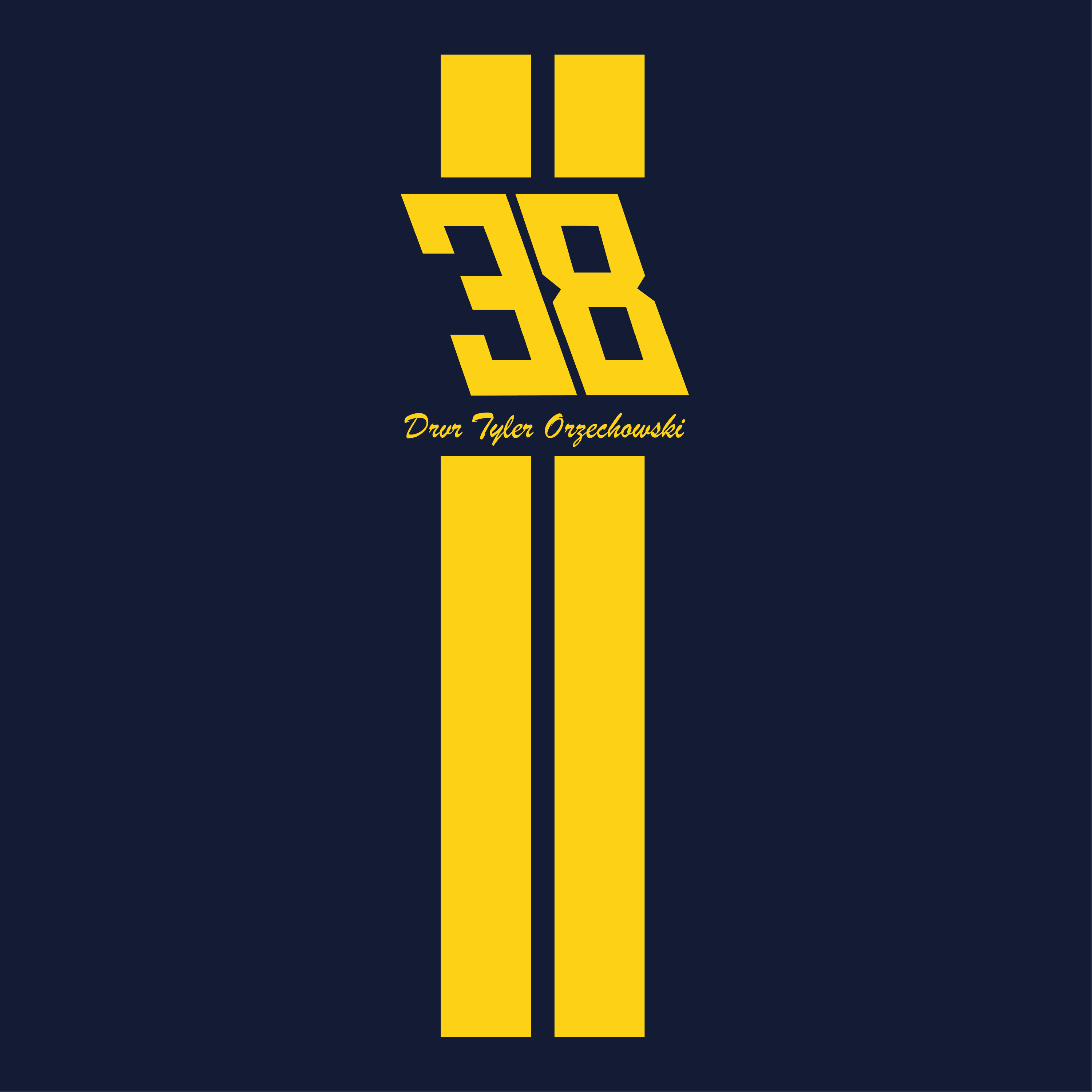 Tyler Orzechowski 2026 Blue Angels Navy T-Shirt