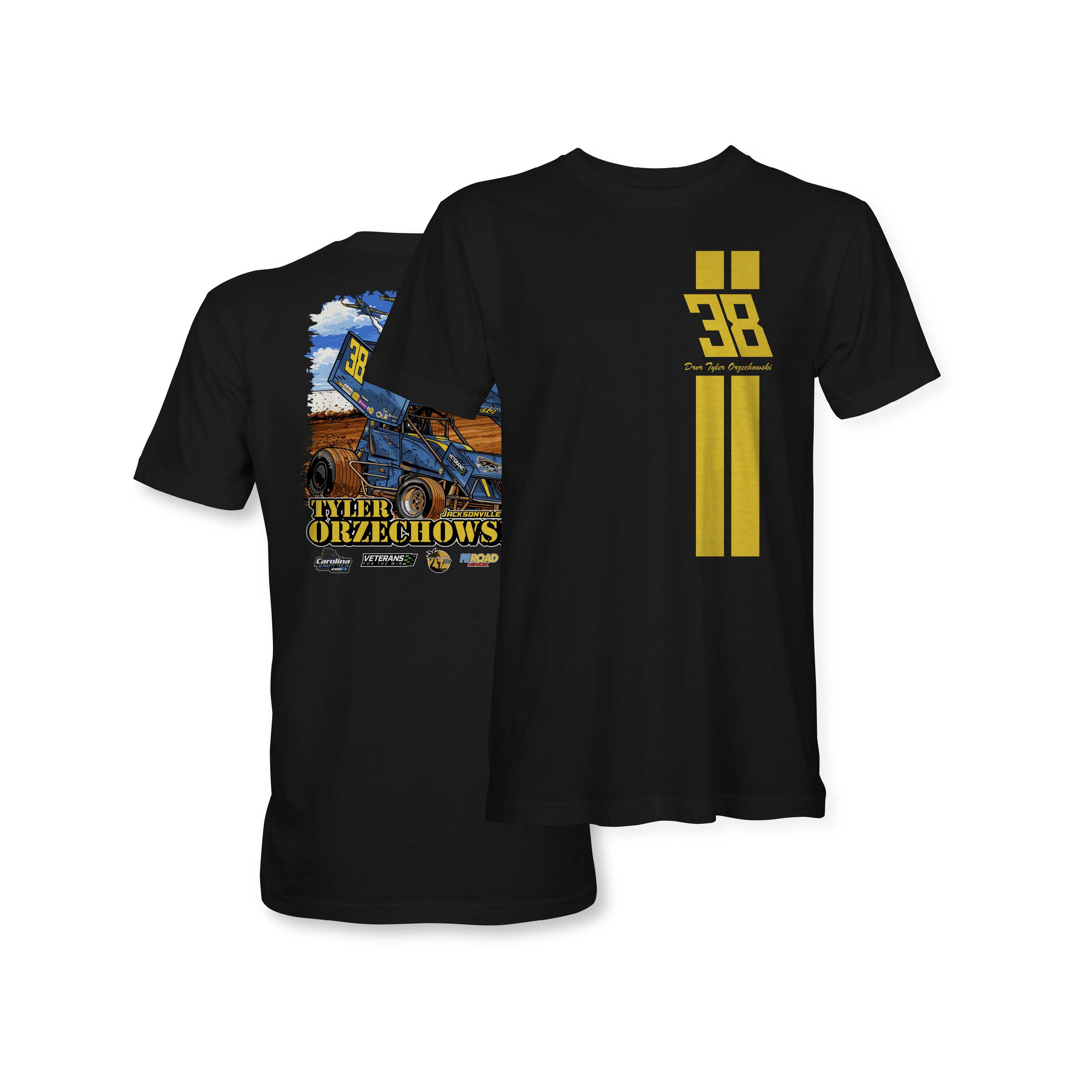 Tyler Orzechowski 2026 Blue Angels Black T-Shirt