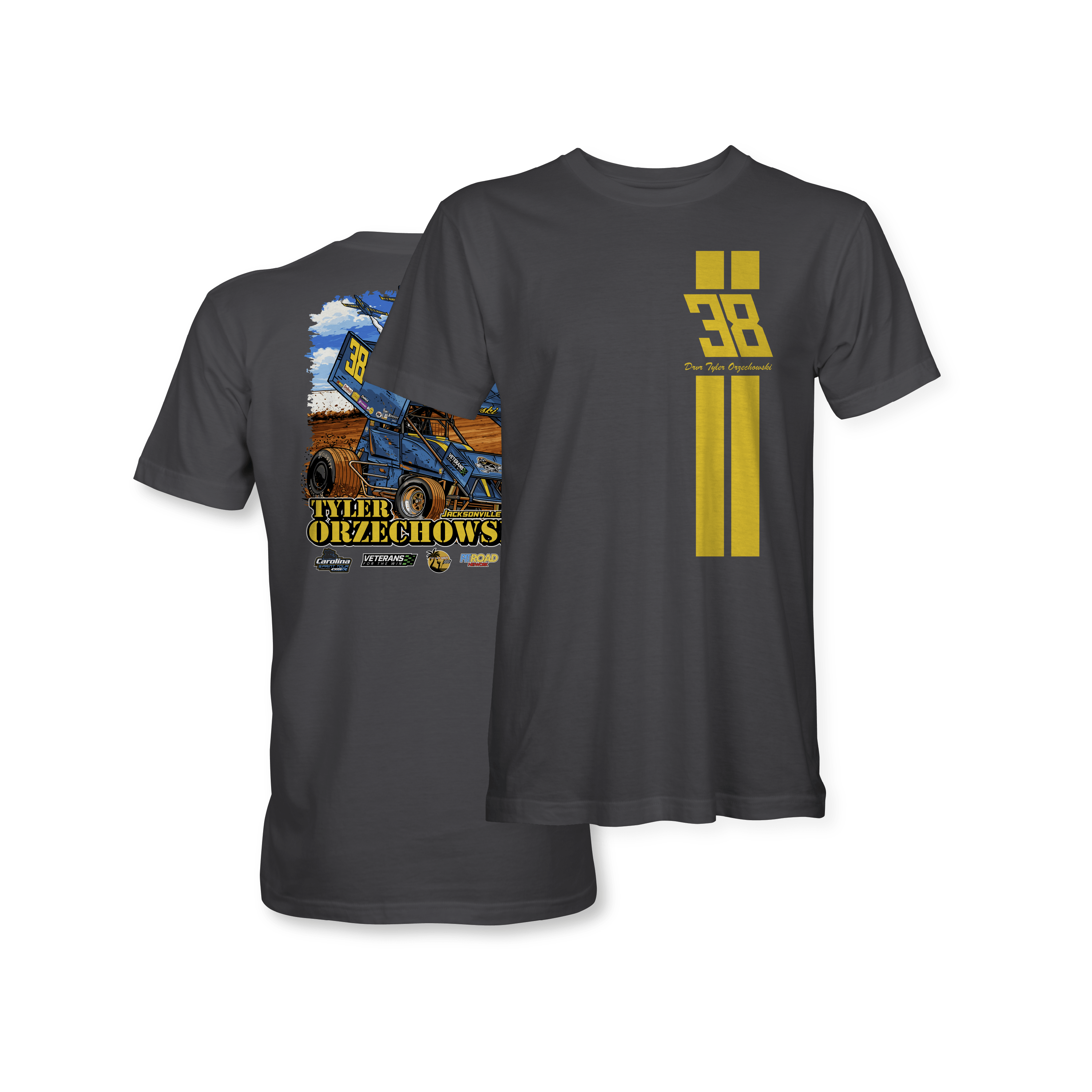 Tyler Orzechowski 2026 Blue Angels Charcoal T-Shirt