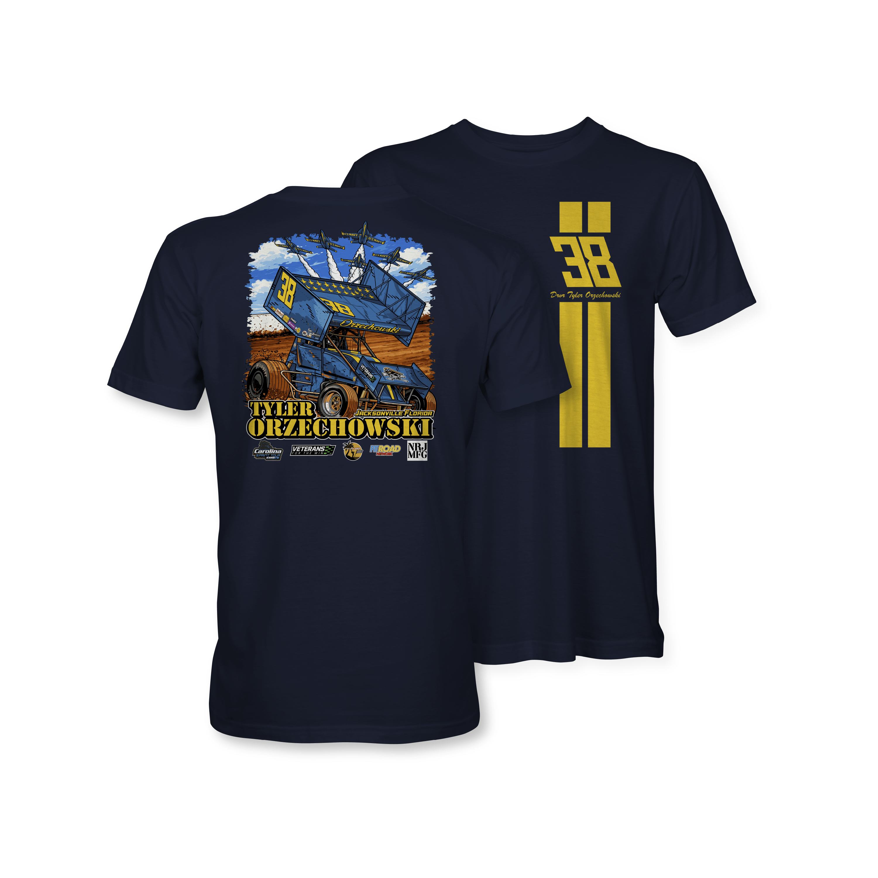 Tyler Orzechowski 2026 Blue Angels Navy T-Shirt