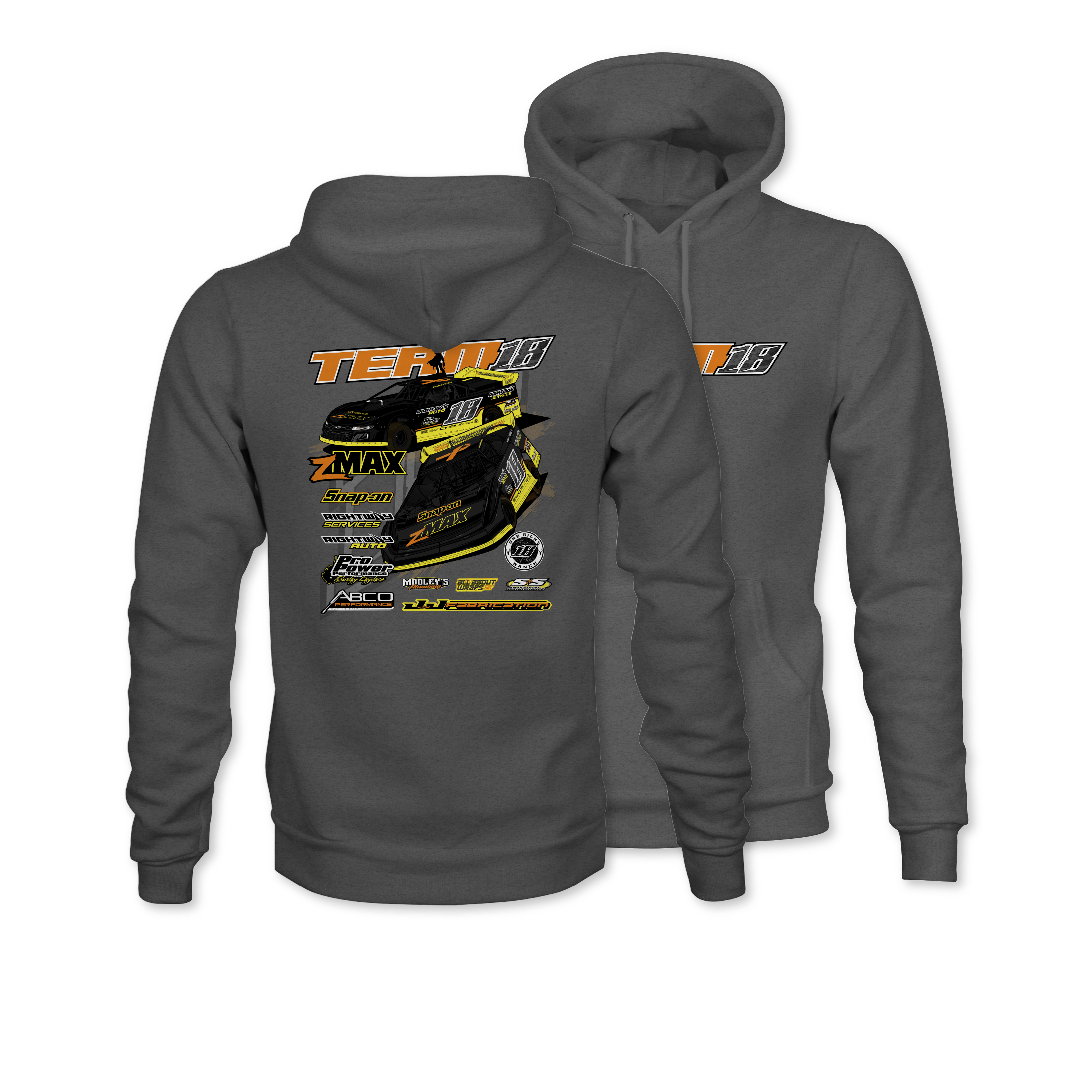 Team 18 2024 Hoodie - Gunmetal