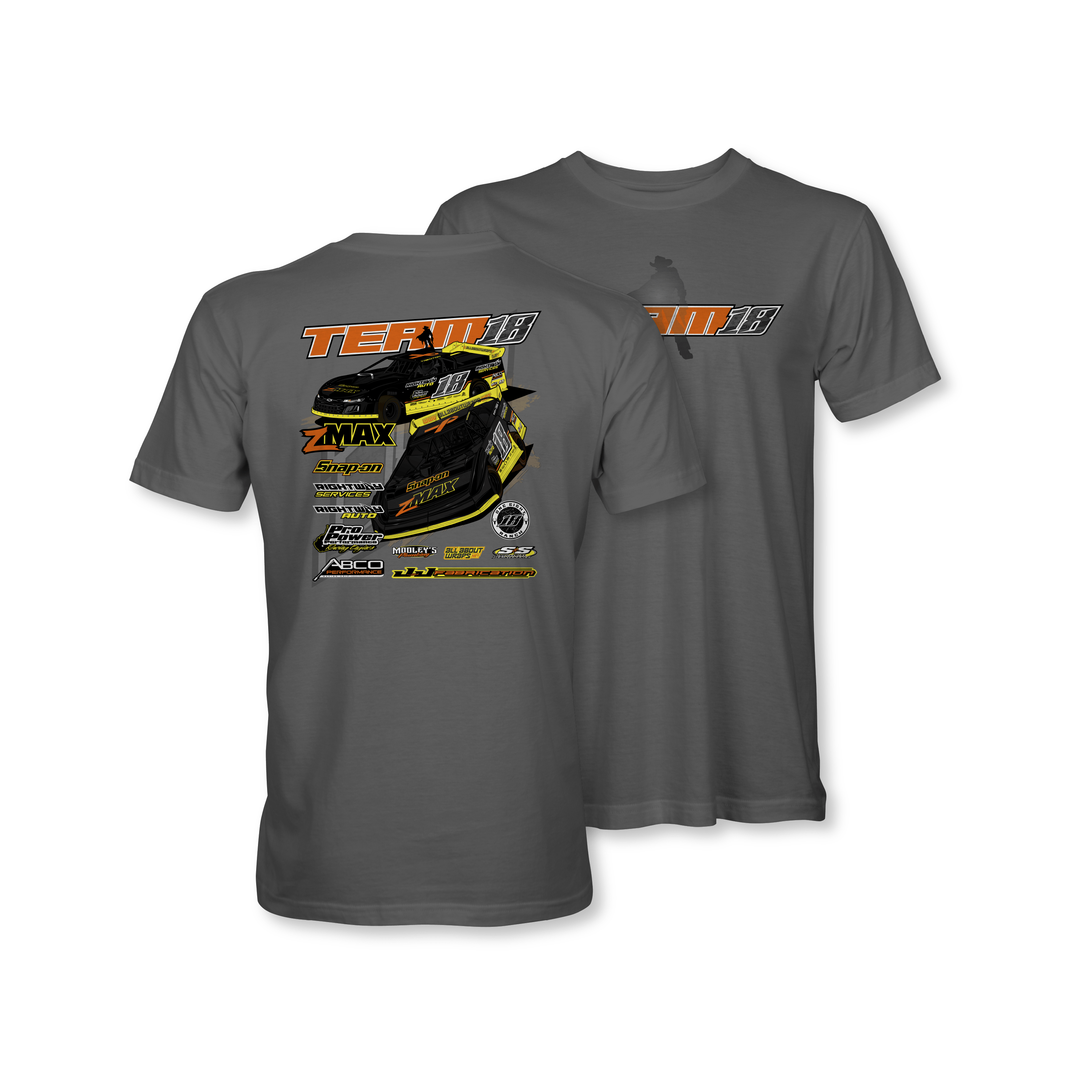 Team18 2024 Race Shirt- Gunmetal