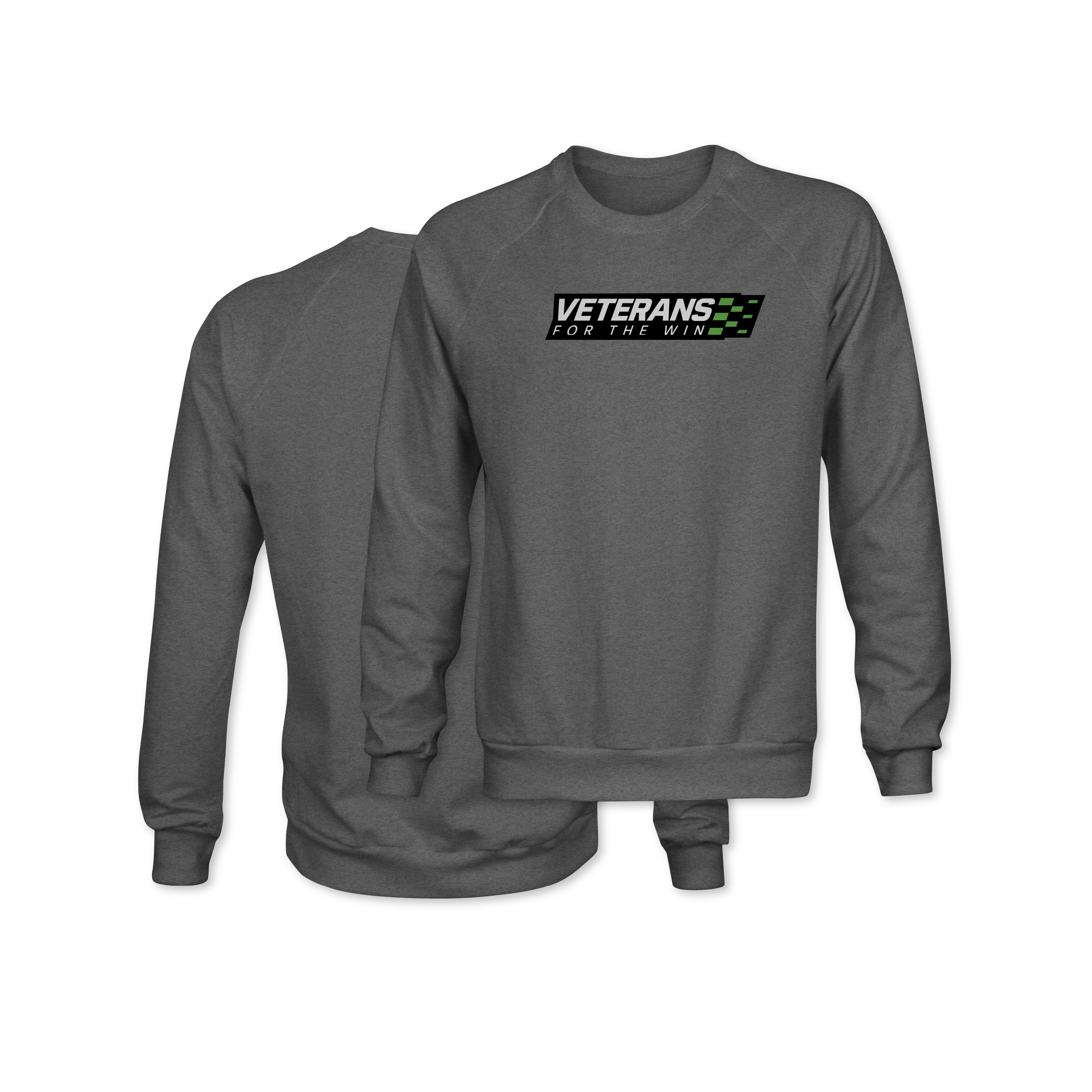 Veterans For The Win Gunmetal Logo Crewneck