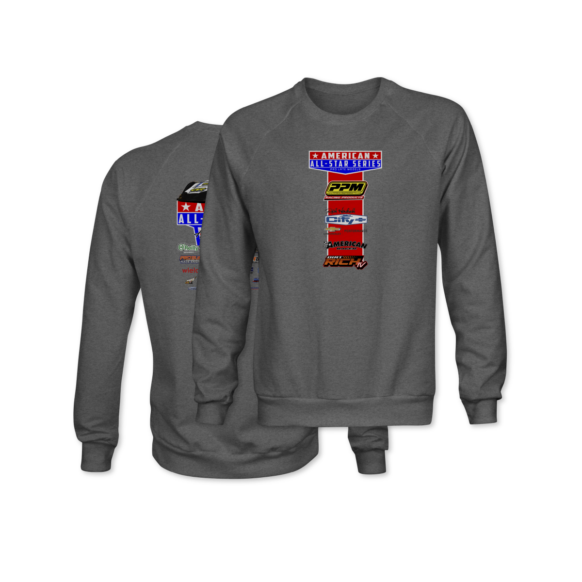 American All - Star Series Gunmetal 2025 Sponsors Crewneck