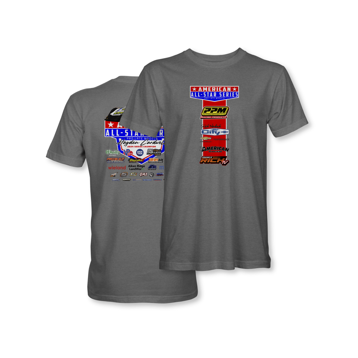 American All - Star Series Gunmetal 2025 Sponsors Shirt