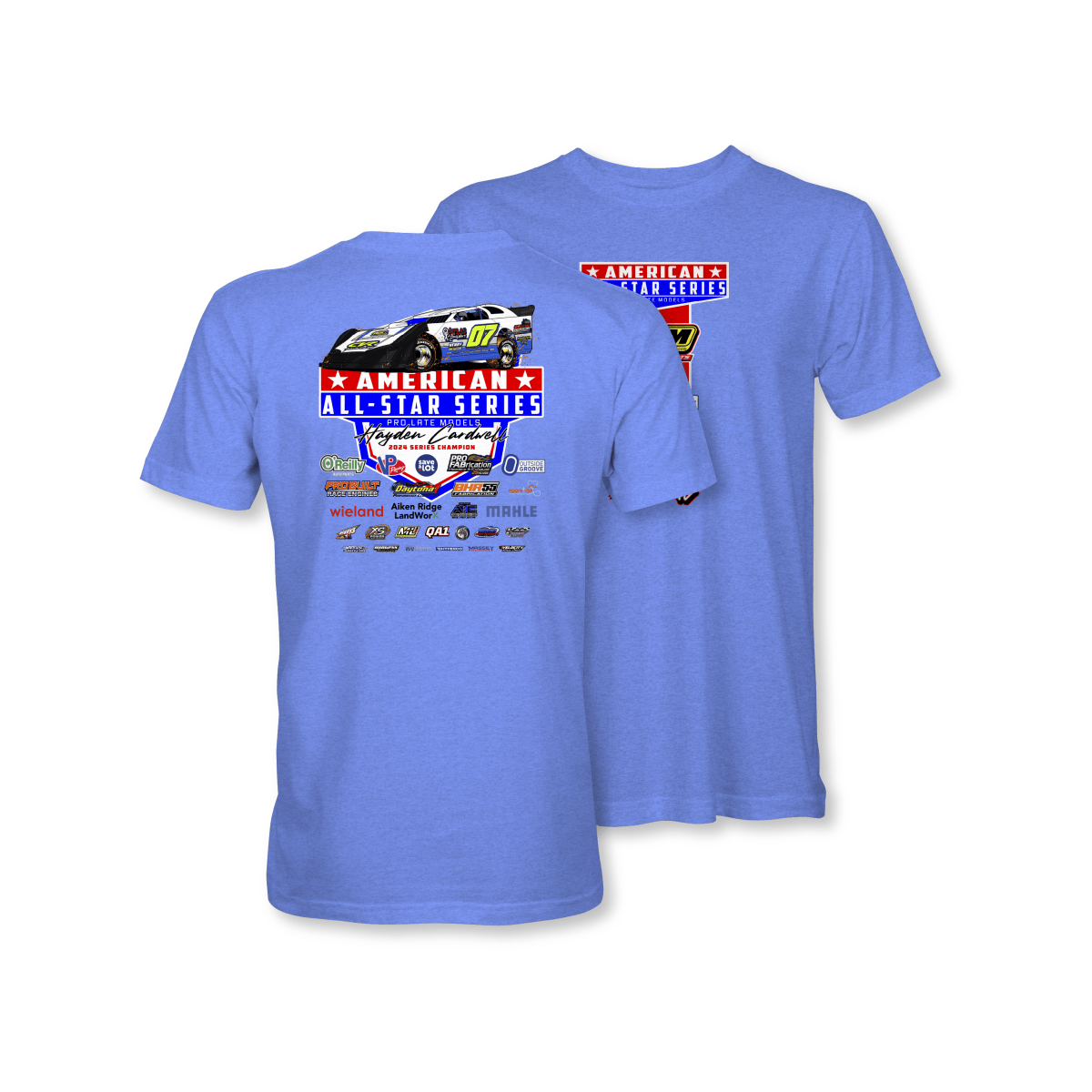 American All - Star Series Heather Royal 2025 Sponsors Shirt