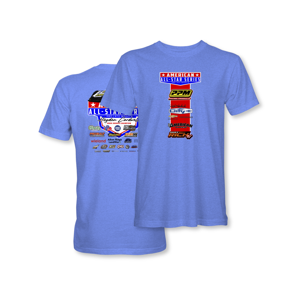 American All - Star Series Heather Royal 2025 Sponsors Shirt