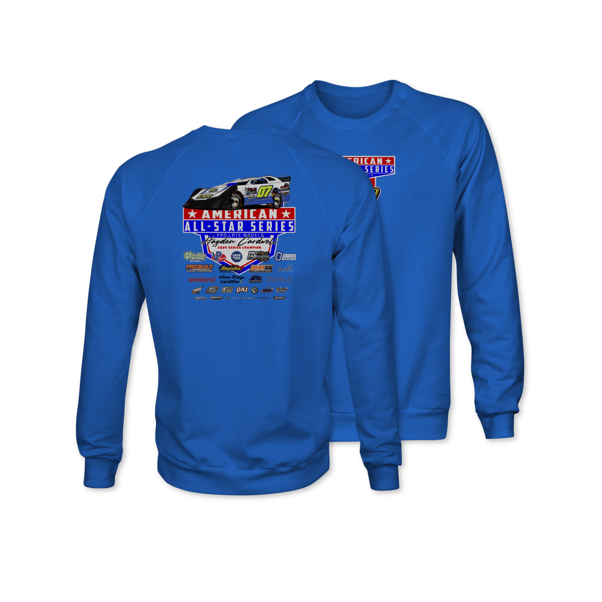 American All - Star Series Royal 2025 Sponsors Crewneck