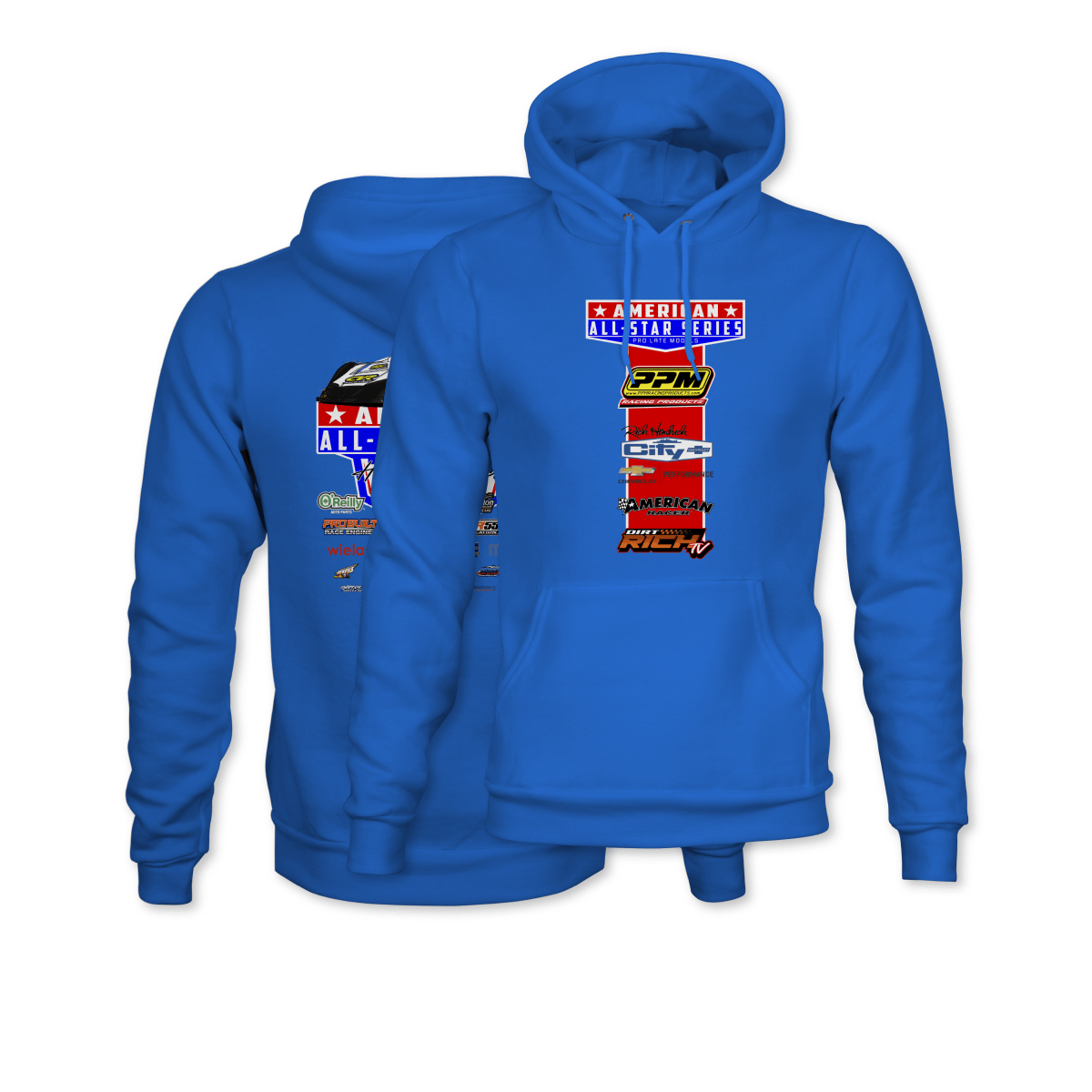 American All - Star Series Royal 2025 Sponsors Hoodie