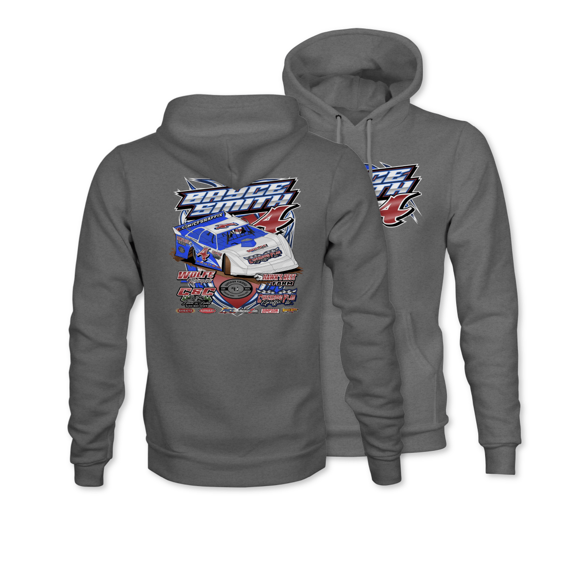 Bryce Smith Gunmetal 2025 Action Hoodie