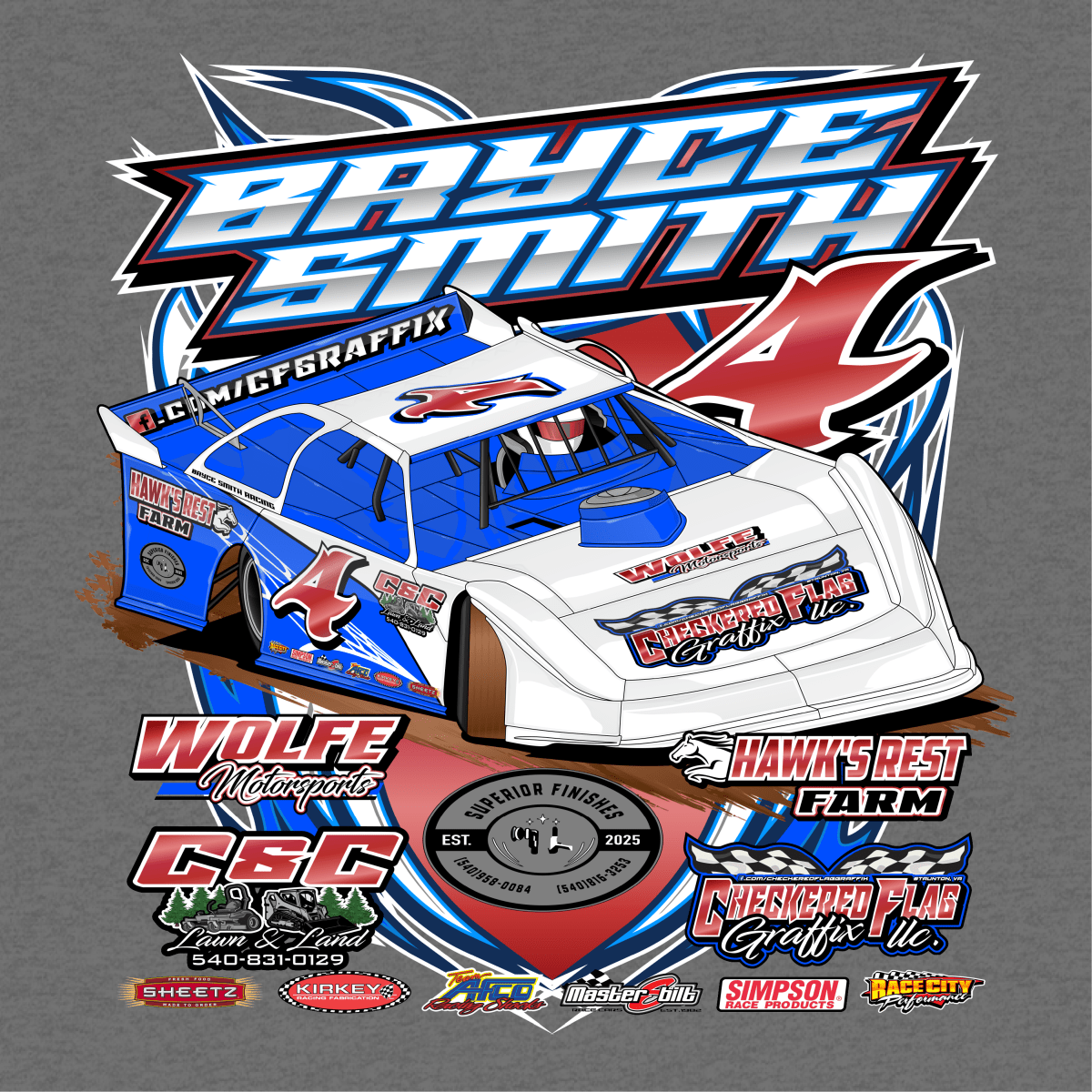 Bryce Smith Gunmetal 2025 Action Shirt