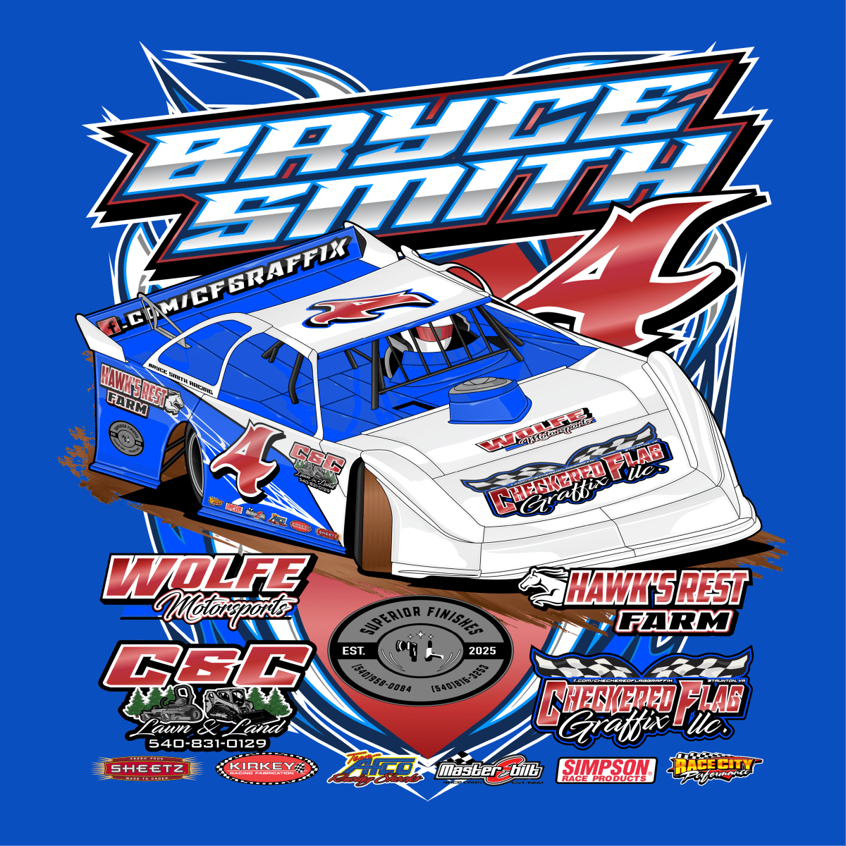 Bryce Smith Royal 2025 Action Hoodie