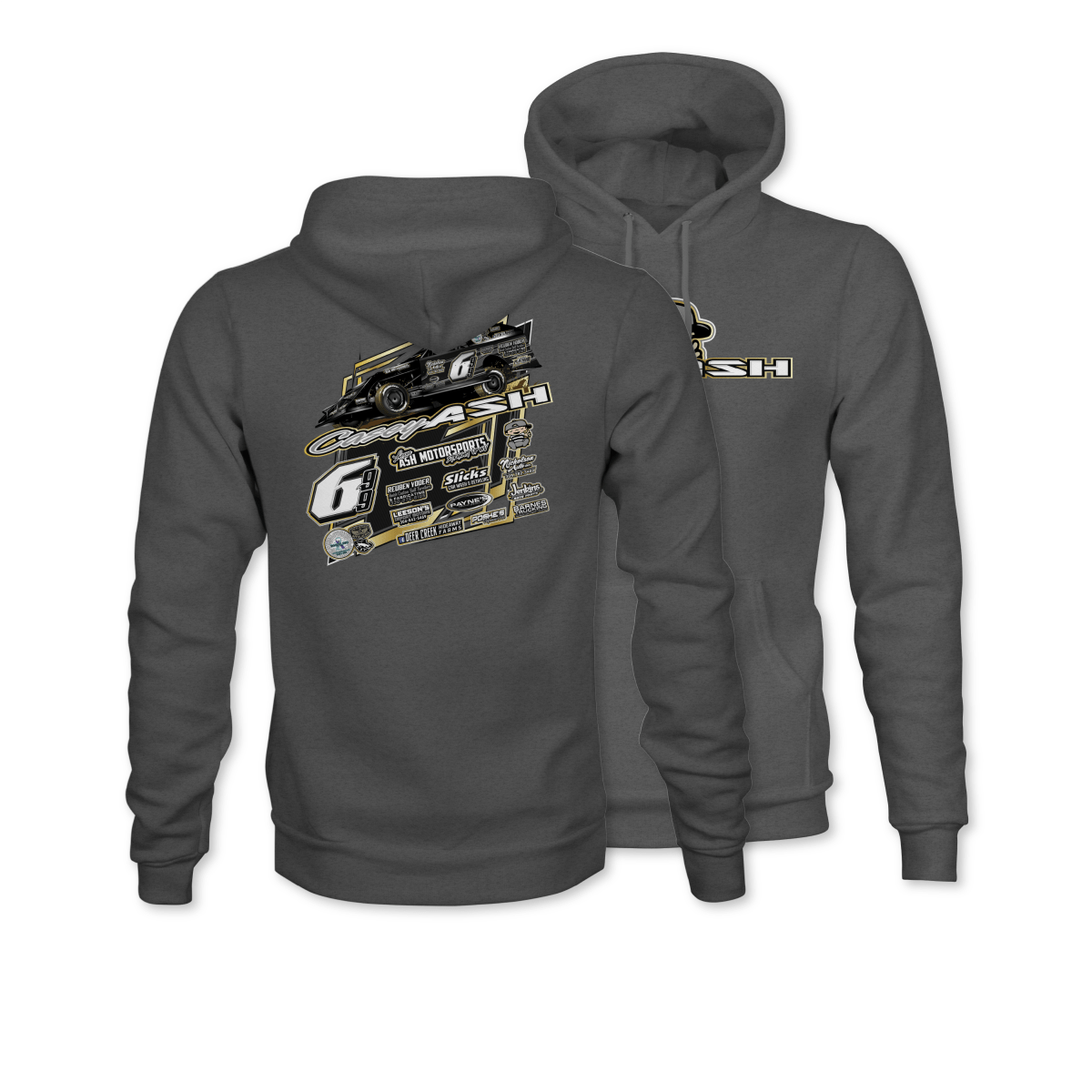 Casey Ash Gunmetal 2024 Dirt Modified Hoodie