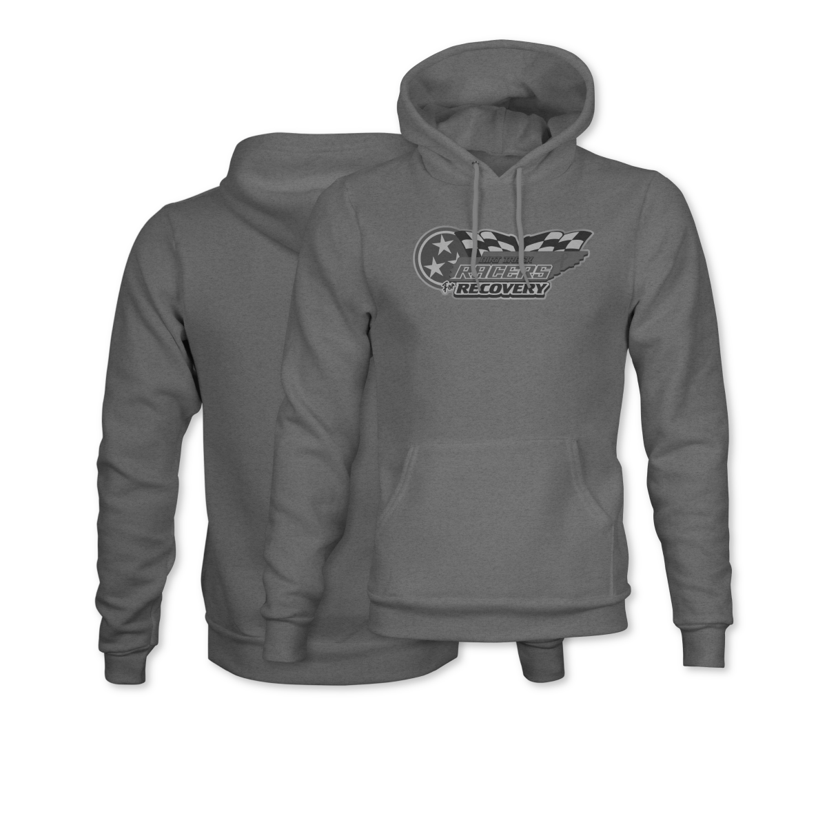 Dirt Track Racers for Recovery Ghosted Logo Hoodie