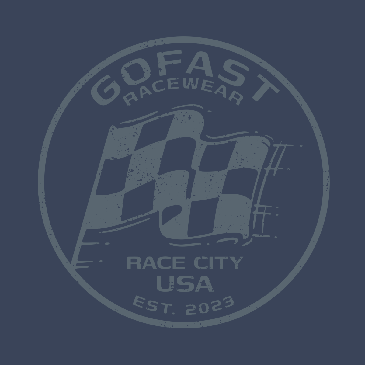 GoFast Racewear Authentic Vintage Checkered Flag Shirt