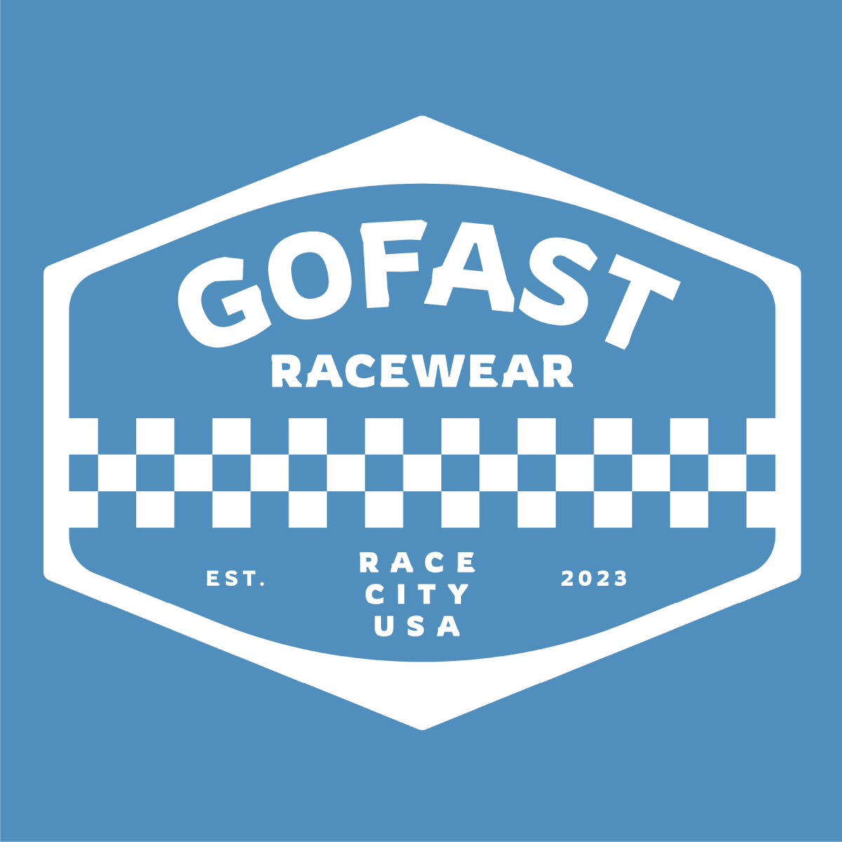 GoFast Racewear Authentic Womens Sapphire Retro Badge