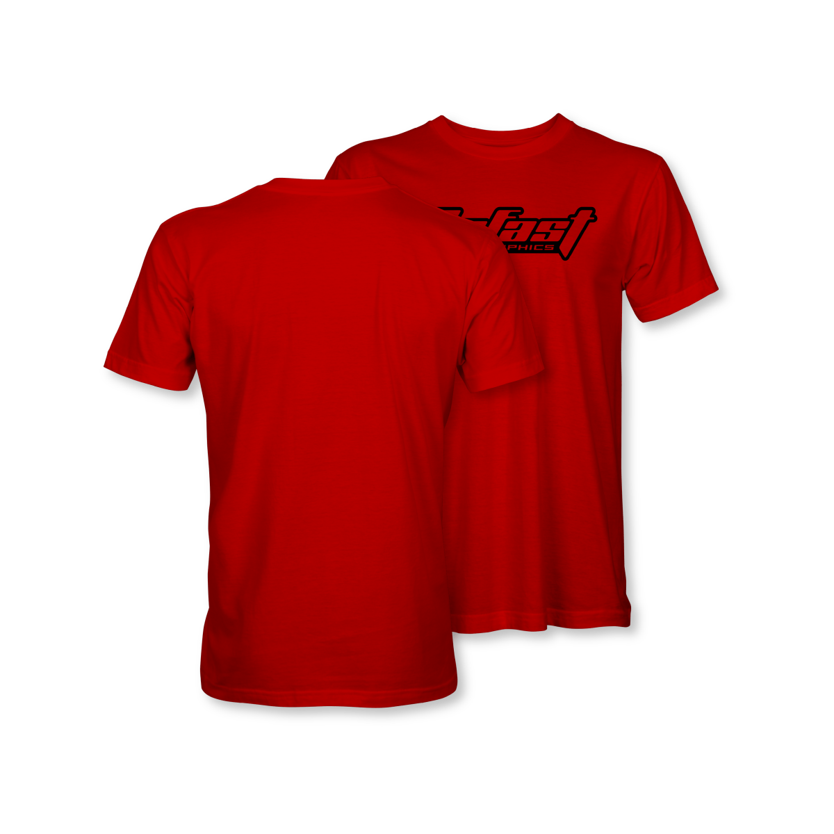 GoFast RC Graphics Black on Red Logo Shirt