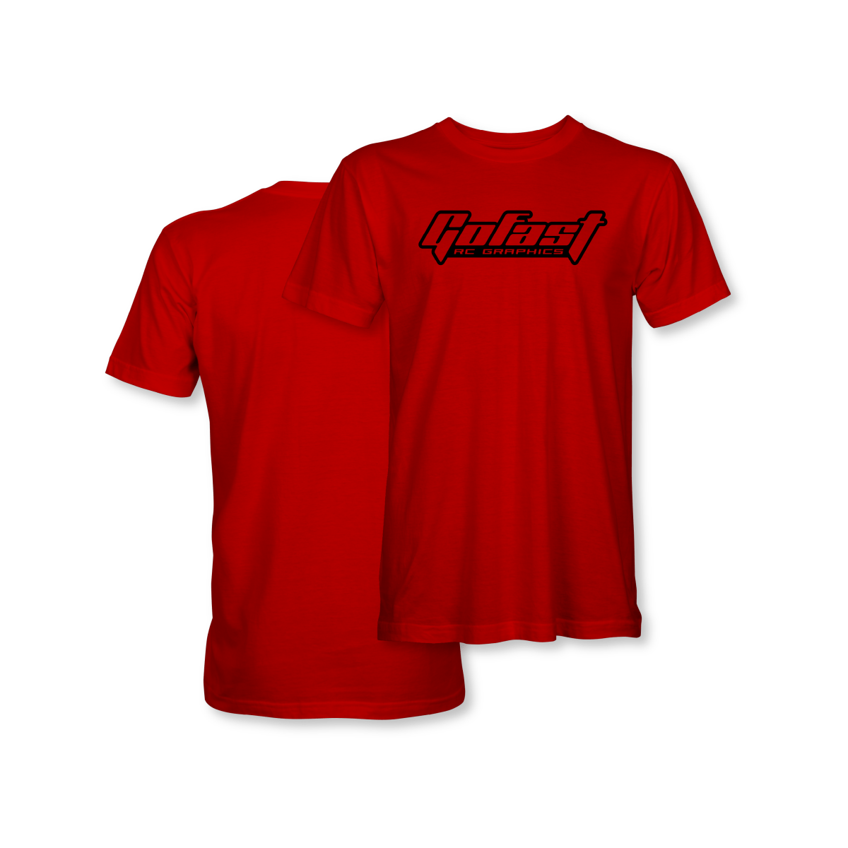 GoFast RC Graphics Black on Red Logo Shirt