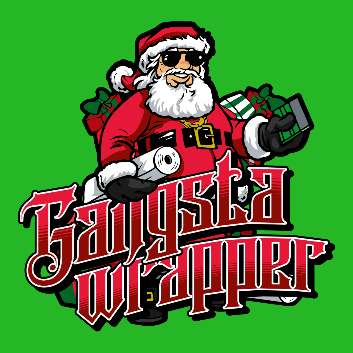 GoFast RC Graphics Gangsta Wrapper Christmas Shirt