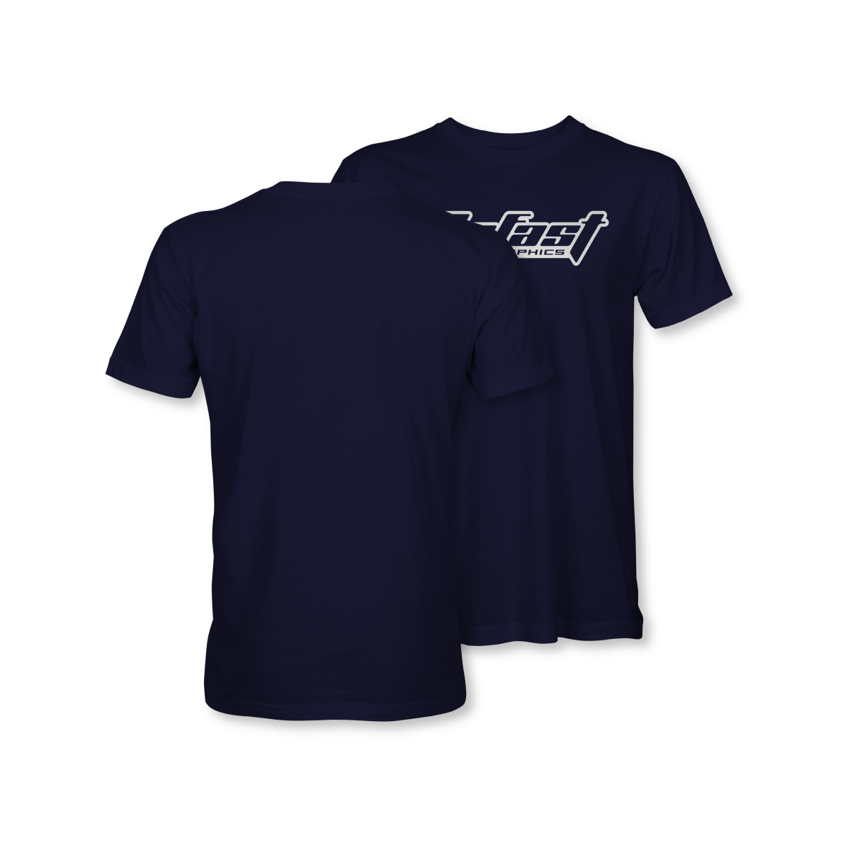 GoFast RC Graphics White on Navy Logo Shirt