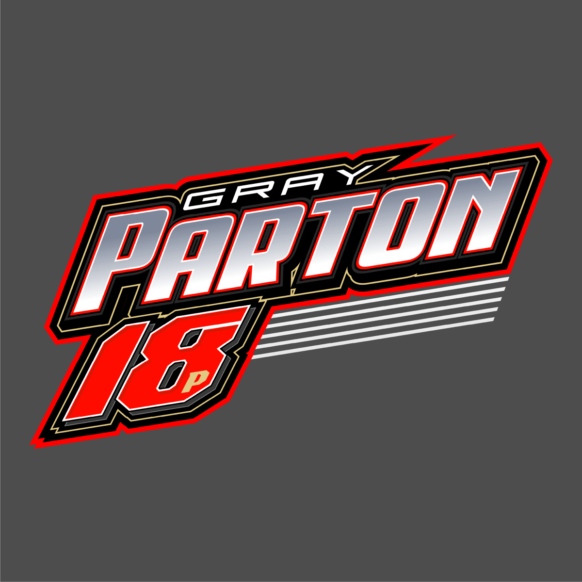 Gray Parton Gunmetal 2024 Dirt Late Model Shirt