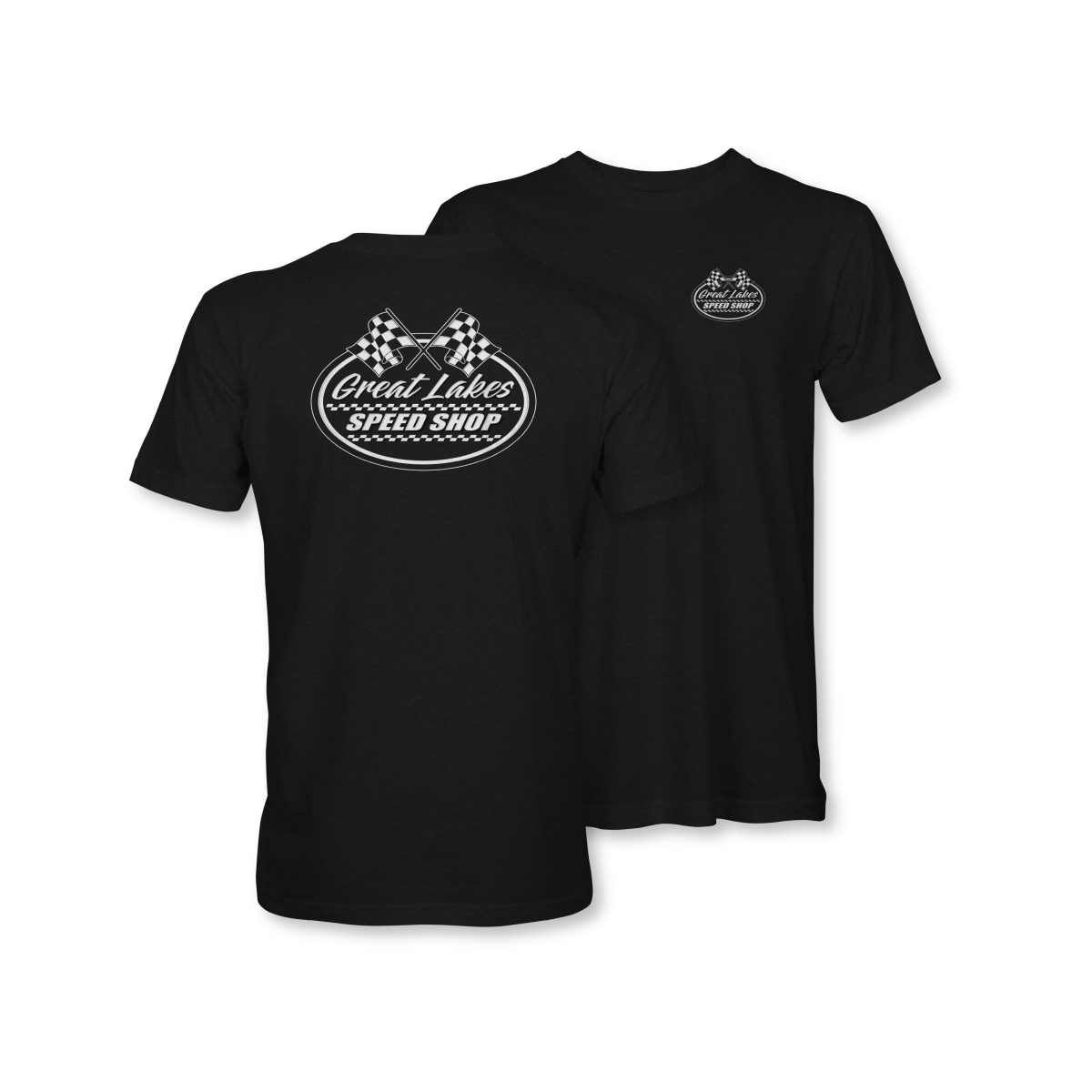 Great Lakes Speed Shop Black Mist Retro Logo