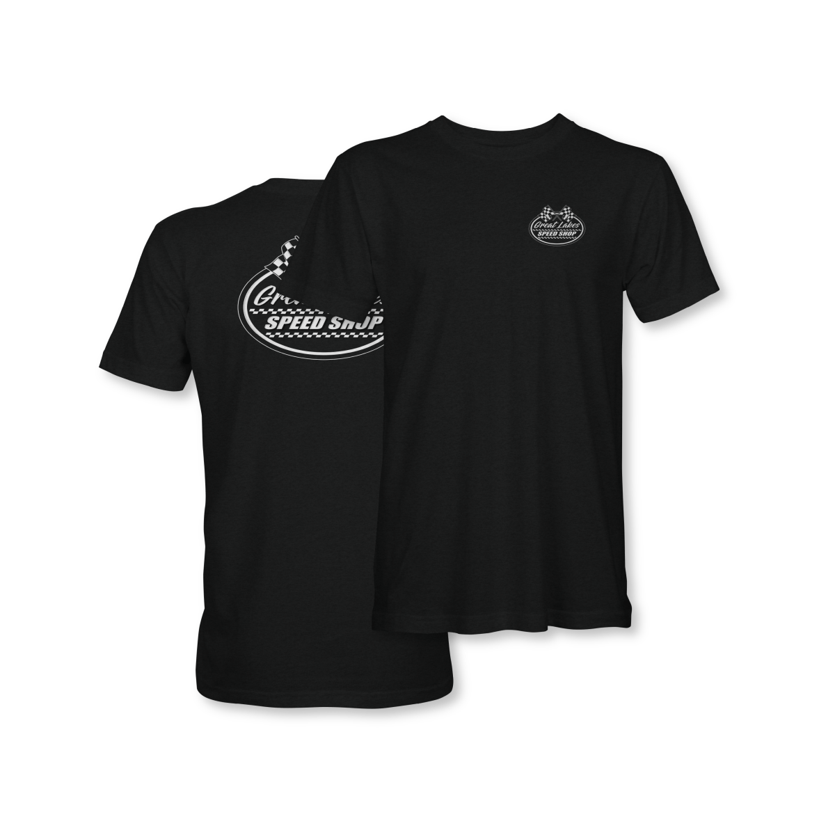 Great Lakes Speed Shop Black Mist Retro Logo