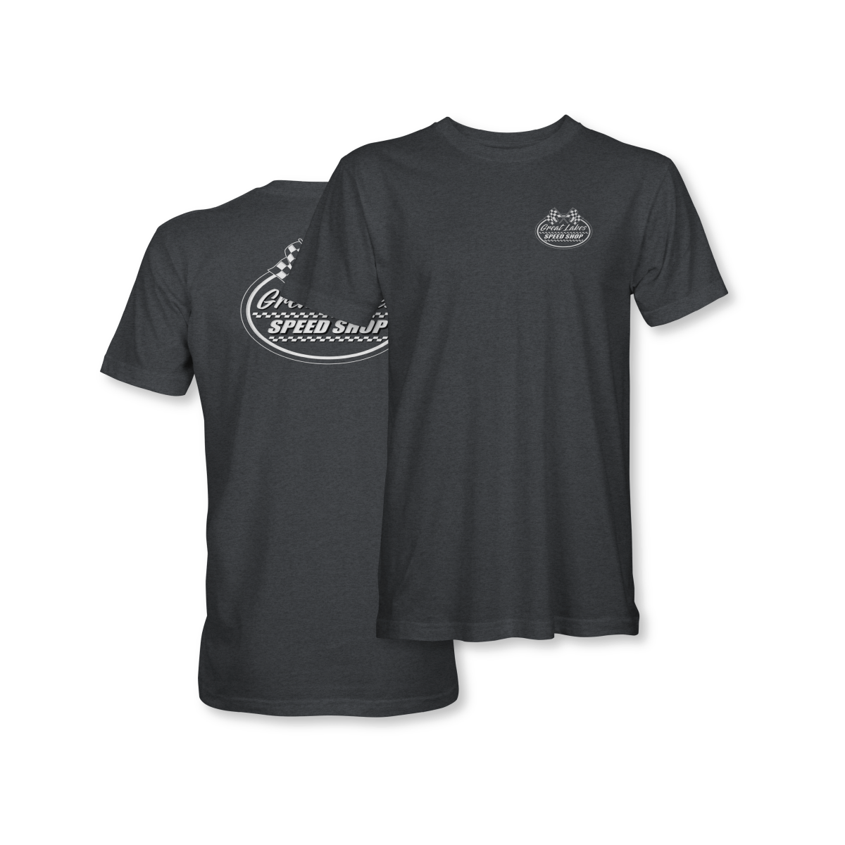 Great Lakes Speed Shop Gunmetal Retro Logo