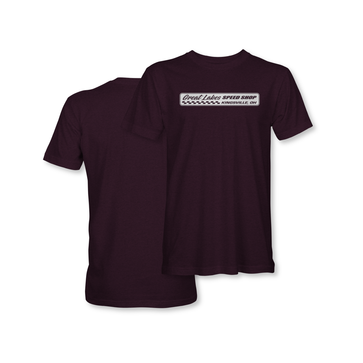 Great Lakes Speed Shop Maroon Logo Shirt