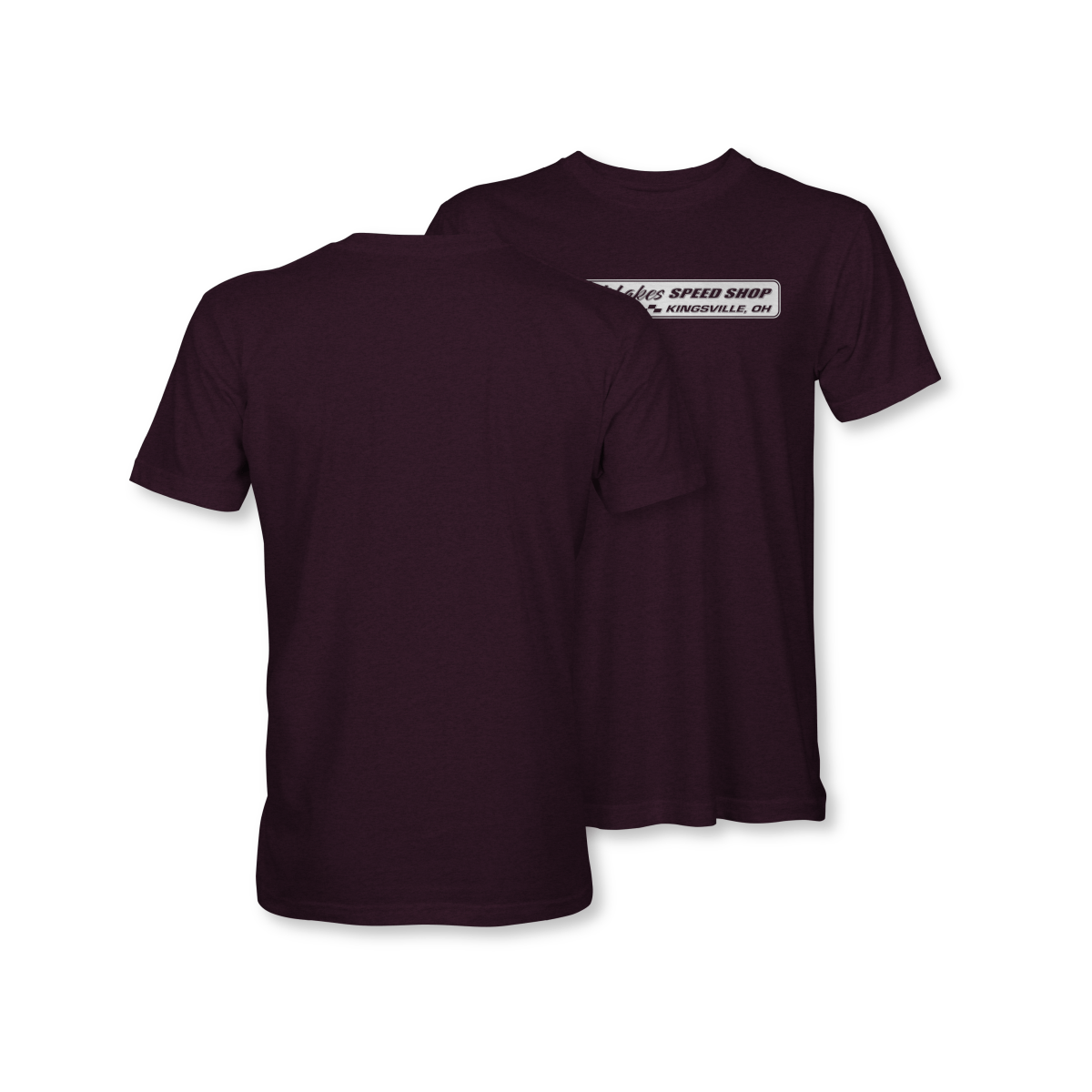 Great Lakes Speed Shop Maroon Logo Shirt