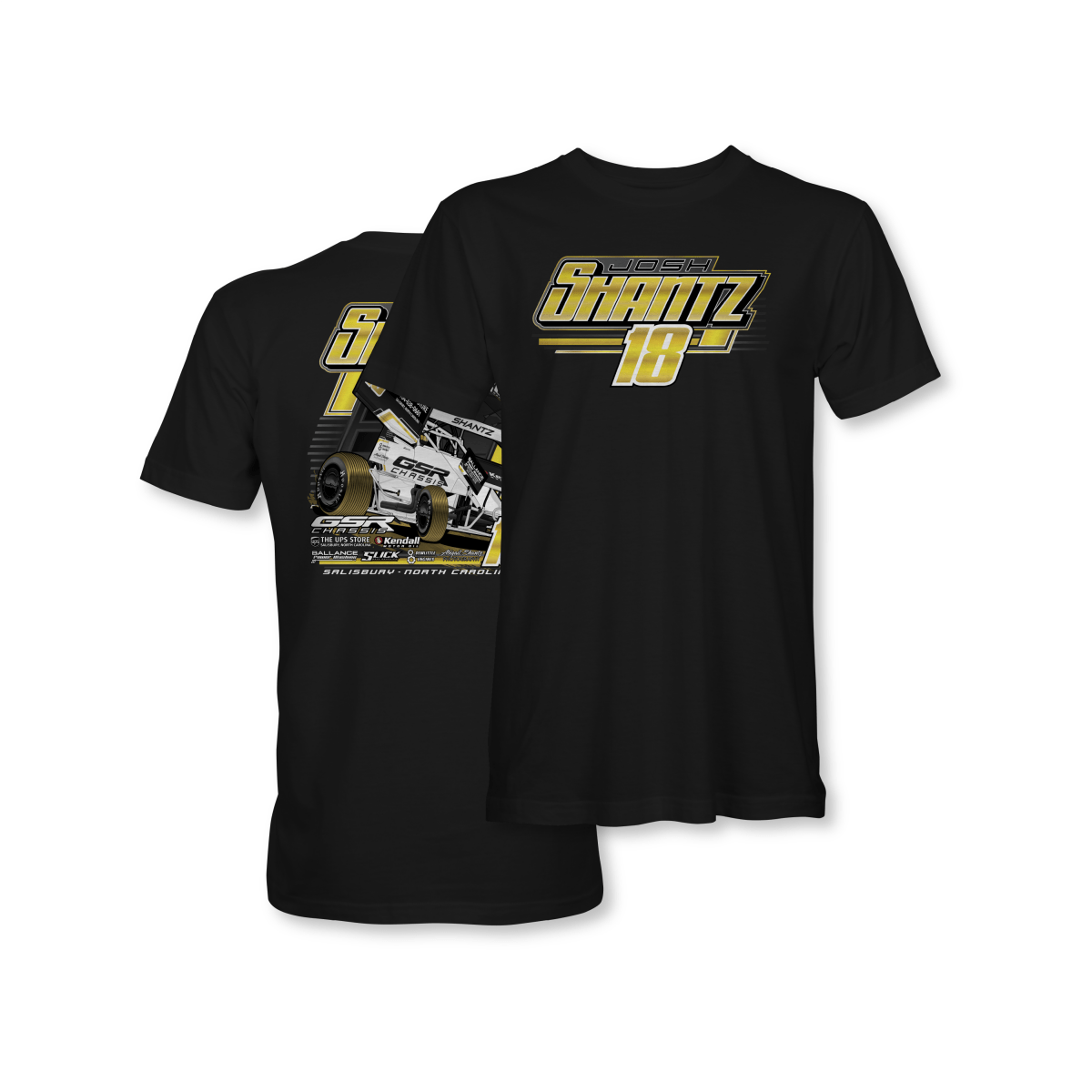 Josh Shantz Black 2025 Sprint Car Shirt