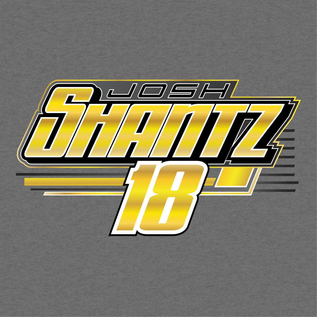 Josh Shantz Gunmetal 2025 Sprint Car Hoodie