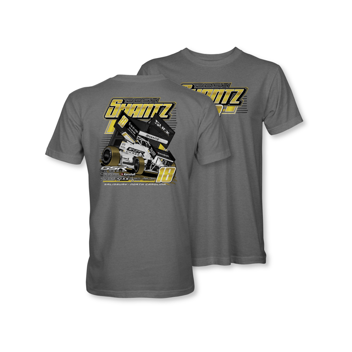 Josh Shantz Gunmetal 2025 Sprint Car Shirt