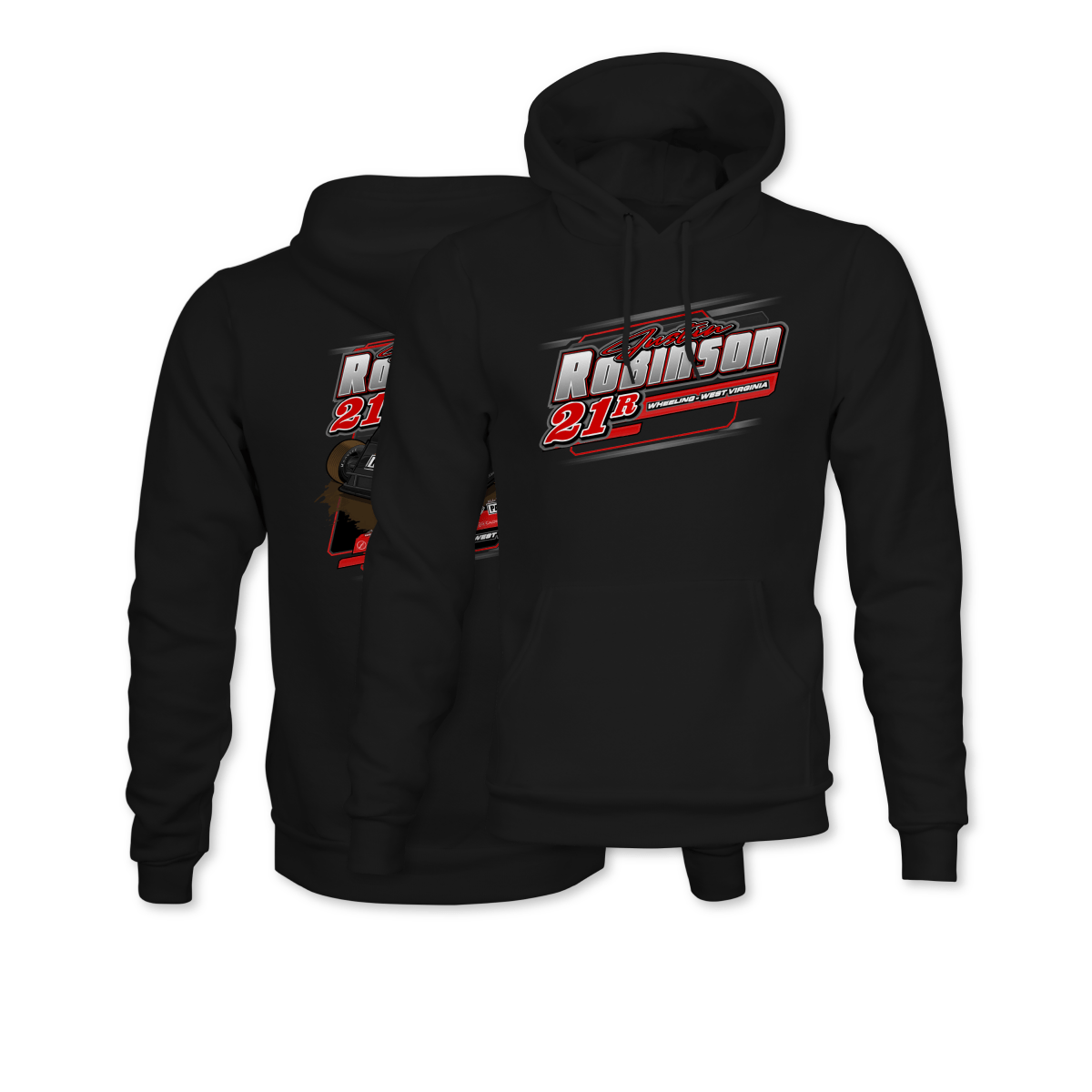 Justin Robinson Black 2024 Dirt Modified Hoodie