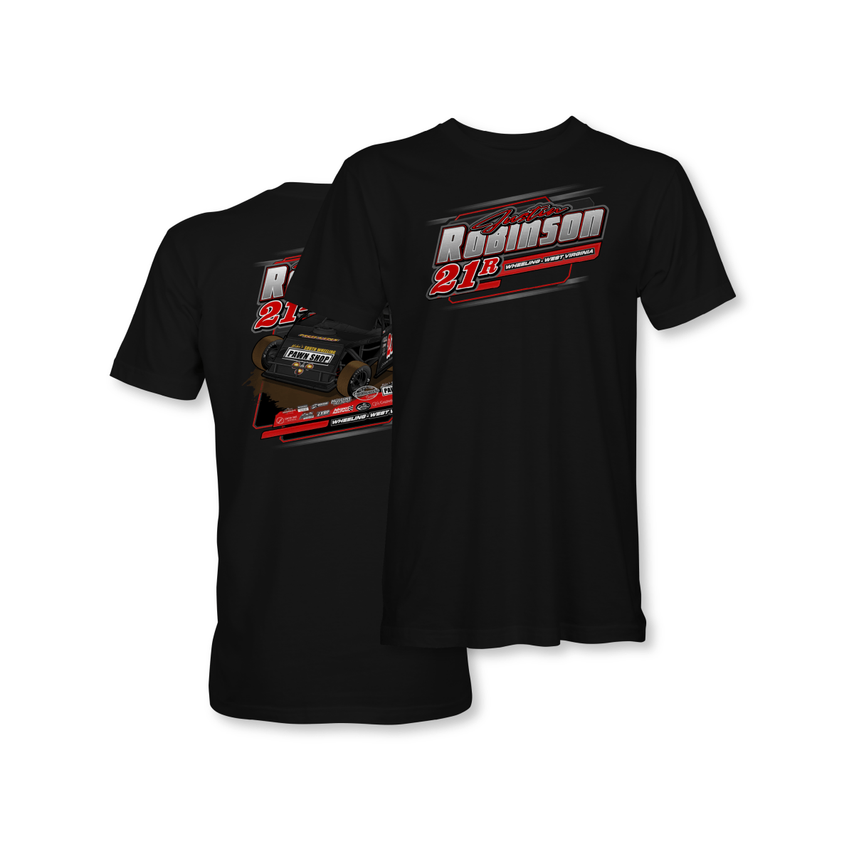 Justin Robinson Black 2024 Dirt Modified Shirt