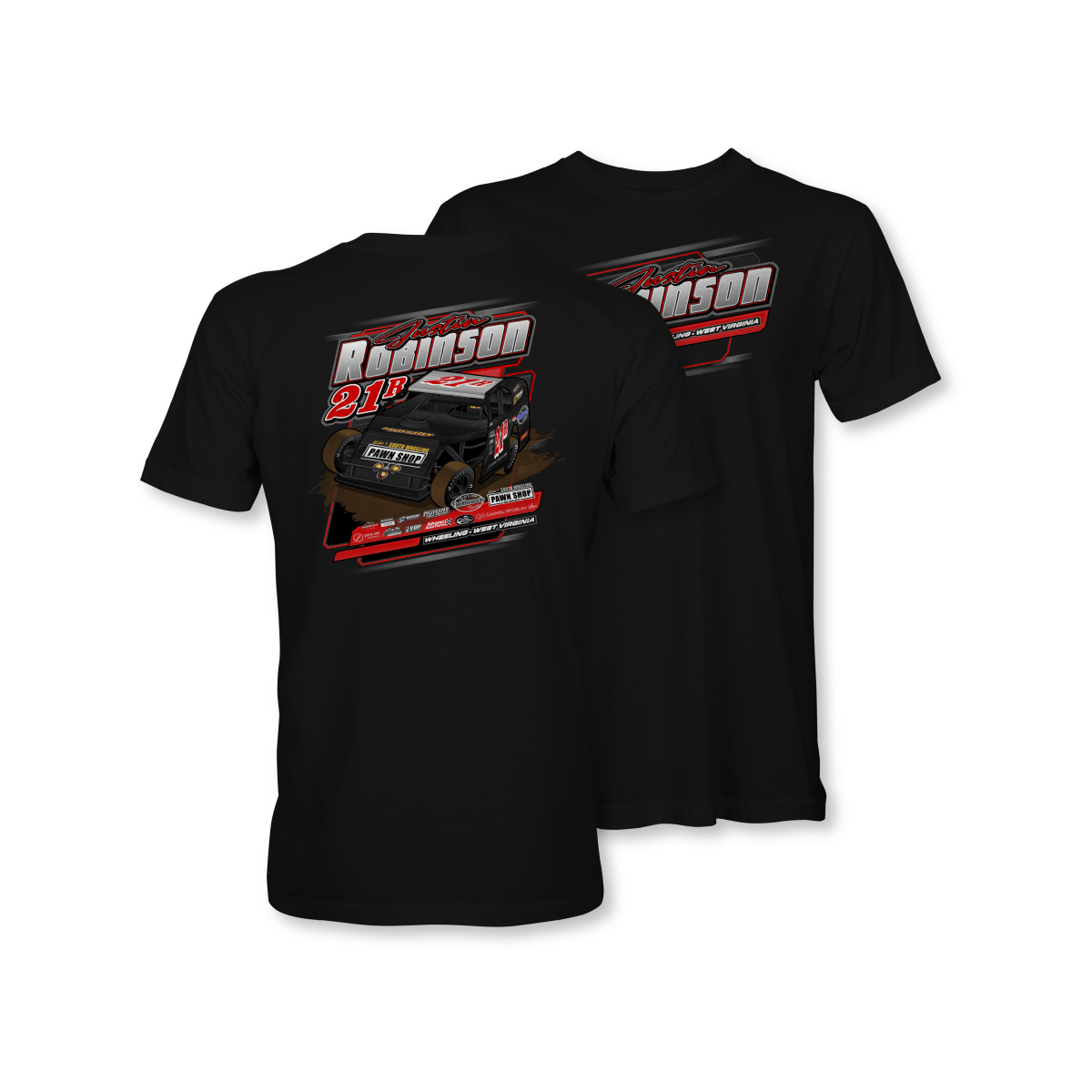 Justin Robinson Black 2024 Dirt Modified Shirt