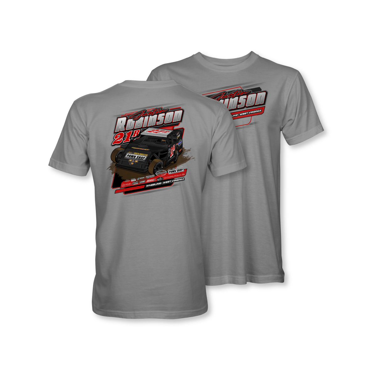 Justin Robinson Cement Grey 2024 Dirt Modified Shirt