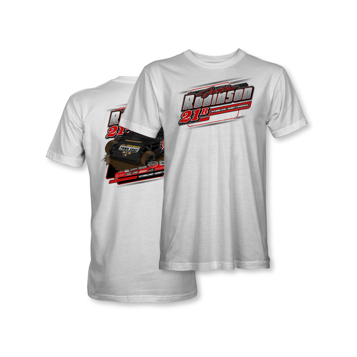 Justin Robinson White 2024 Dirt Modified Shirt