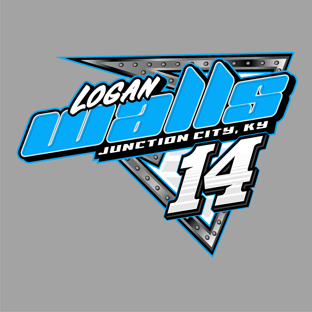 Logan Walls Cement Grey 2024 Dirt Late Model Shirt