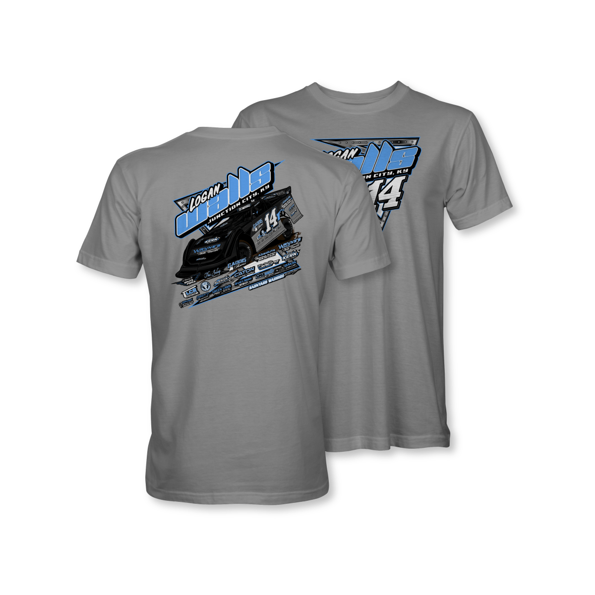 Logan Walls Cement Grey 2024 Dirt Late Model Shirt