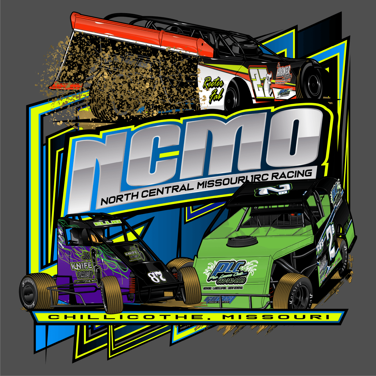 NCMO 1RC Racing Charcoal 2023 Series Shirt