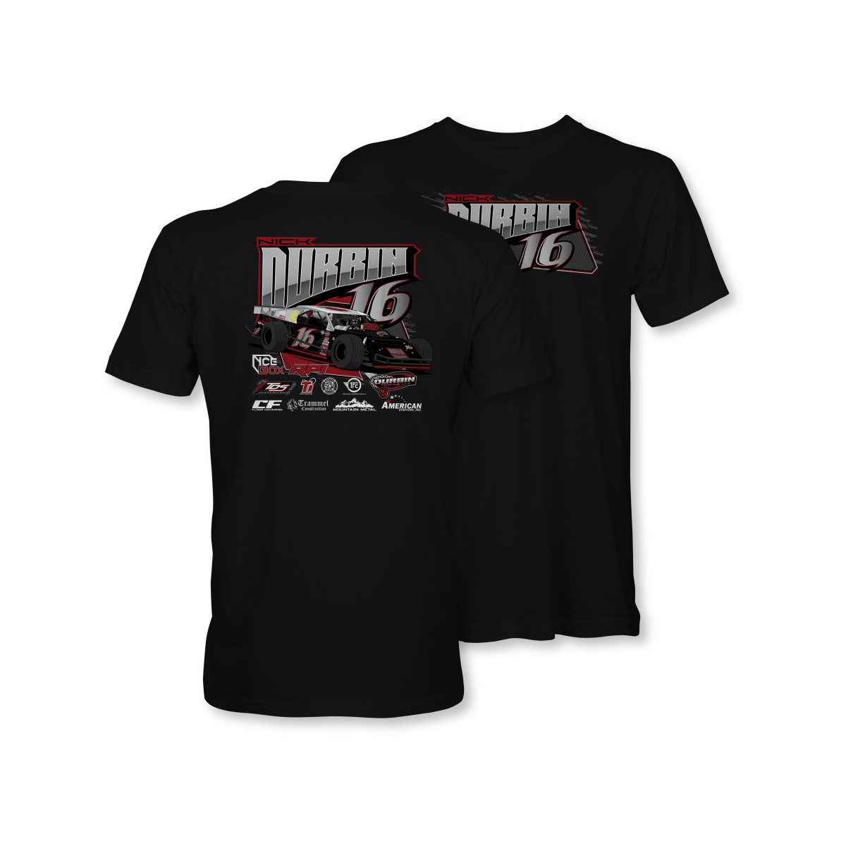 Nick Durbin Black 2024 Asphalt Modified Shirt