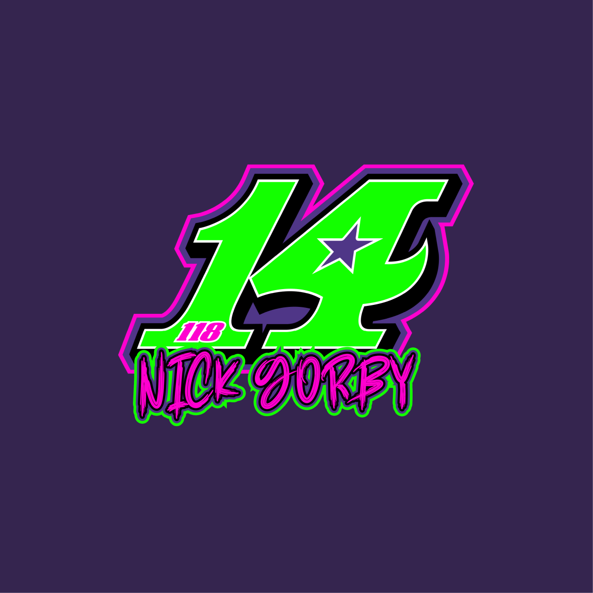 Nick Gorby Purple Grin Reaper Shirt