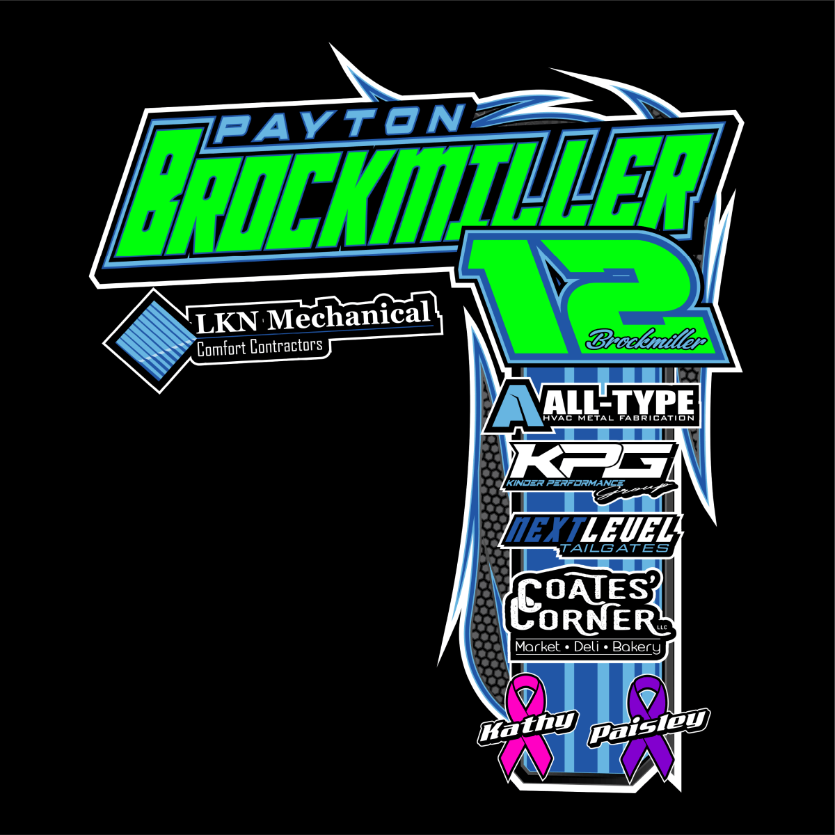 Payton Brockmiller Black 2025 Crew Shirt