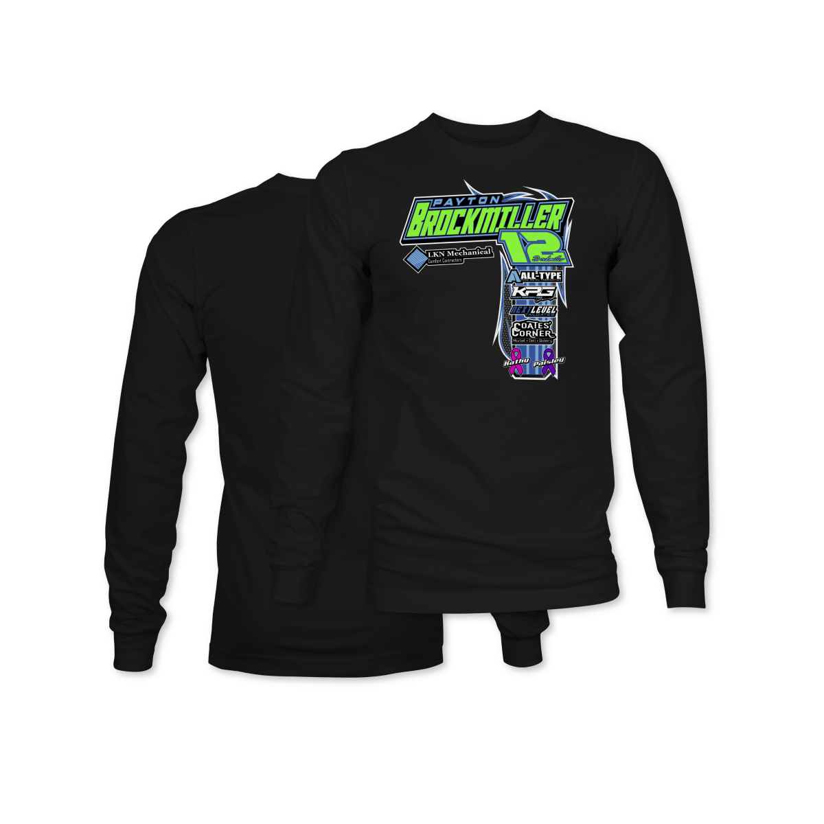 Payton Brockmiller Black 2025 Long Sleeve Crew Shirt