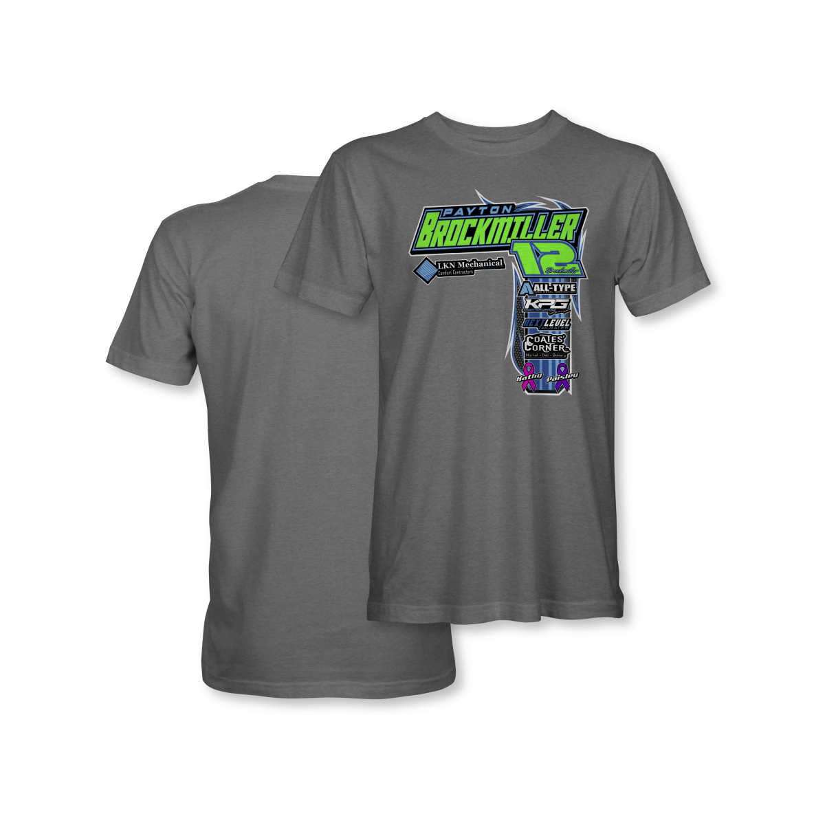 Payton Brockmiller Gunmetal 2025 Crew Shirt